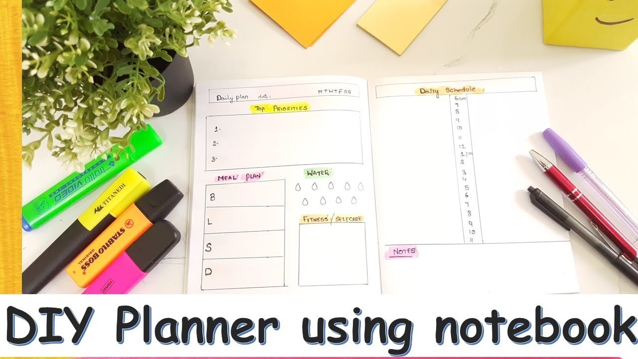 How To Make A Planner Using Notebook Useful Diy Ideas Diy Planner YouTube