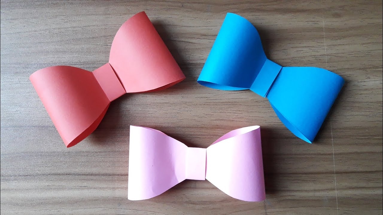 How To Make Paper Bow YouTube