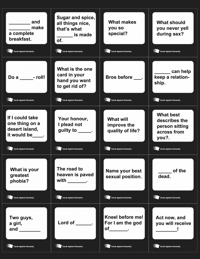 How To Play Cards Against Humanity Pick Cards