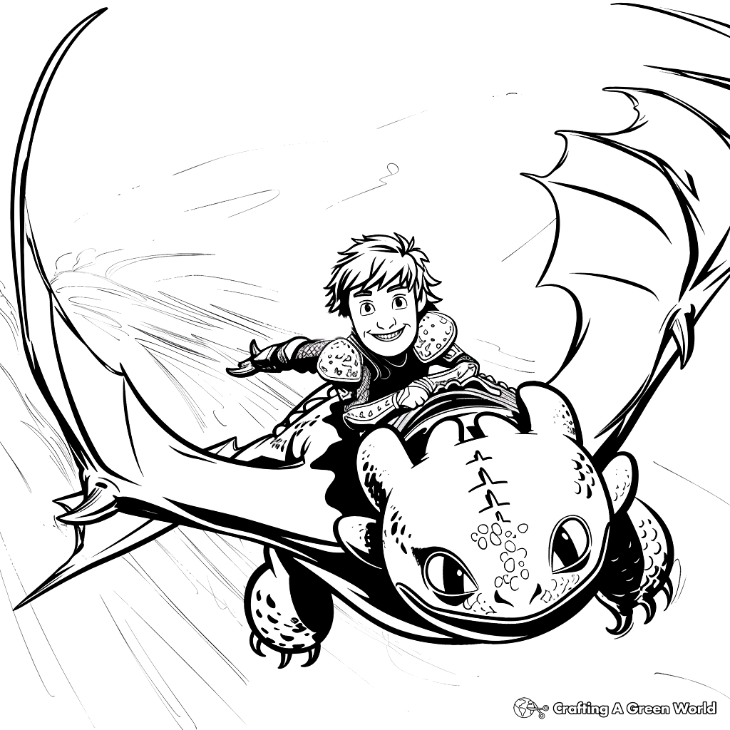How To Train Your Dragon Coloring Pages Free Printable 