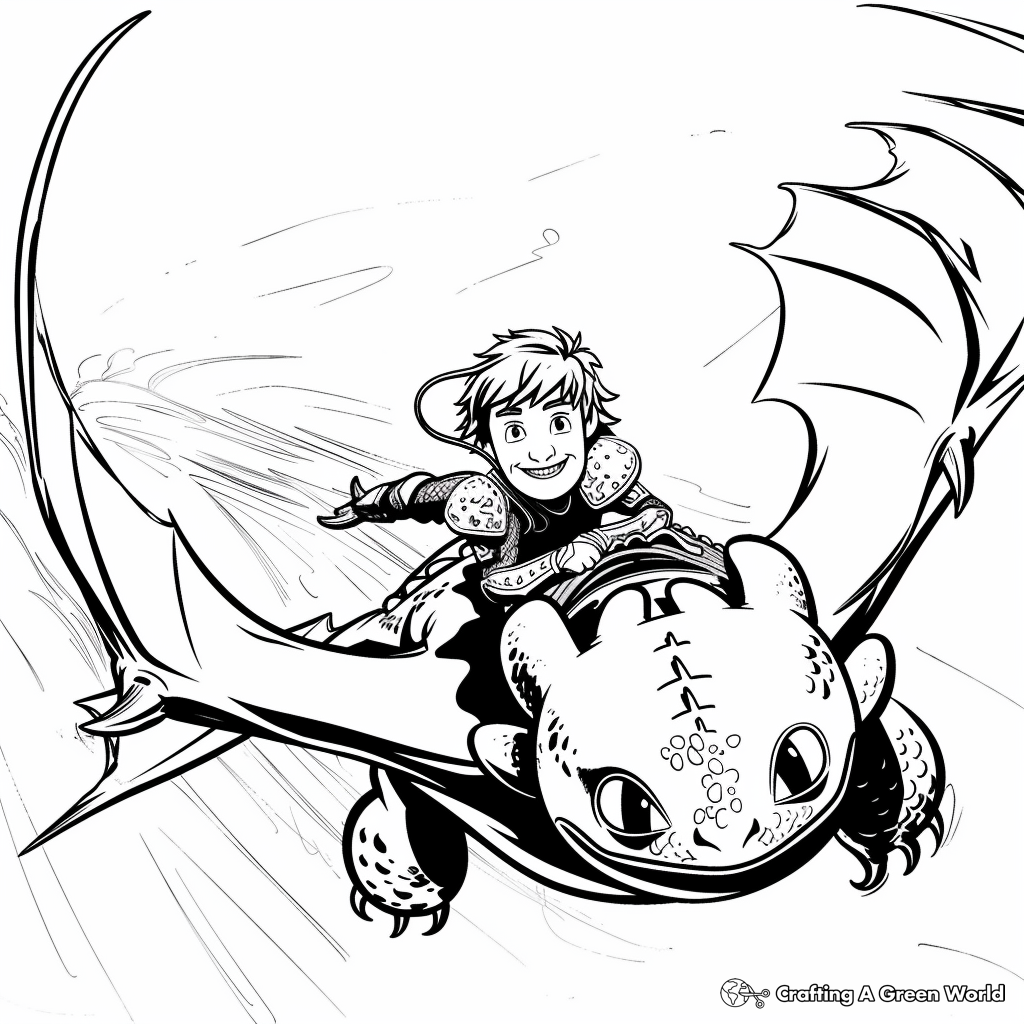 How To Train Your Dragon Coloring Pages Free Printable 