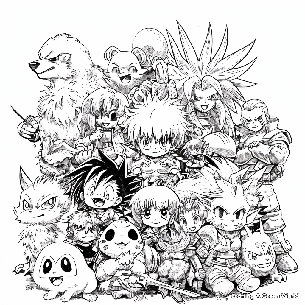 hunter x hunter color pages