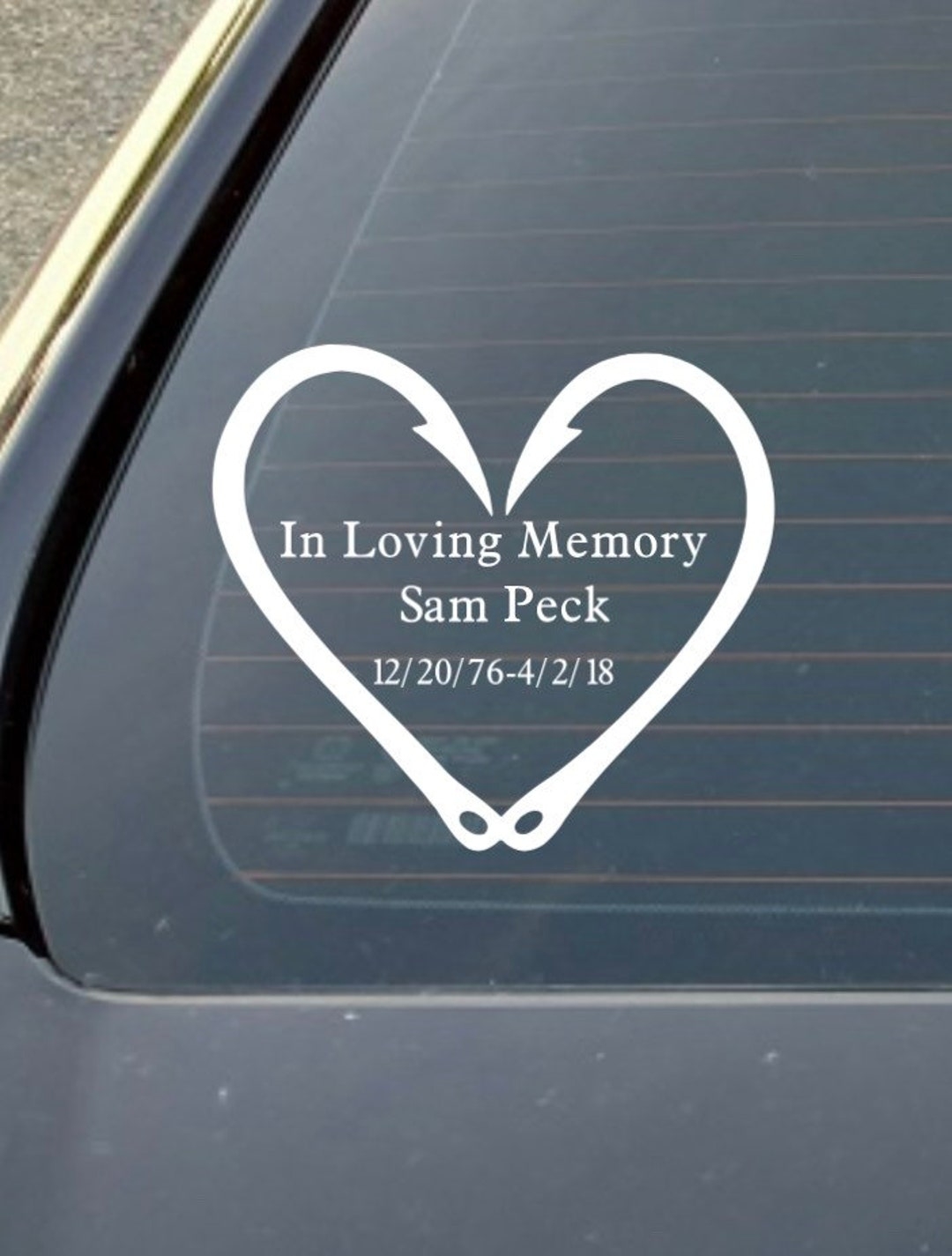 In Loving Memory Car Decal Custom Memorial Sticker Etsy