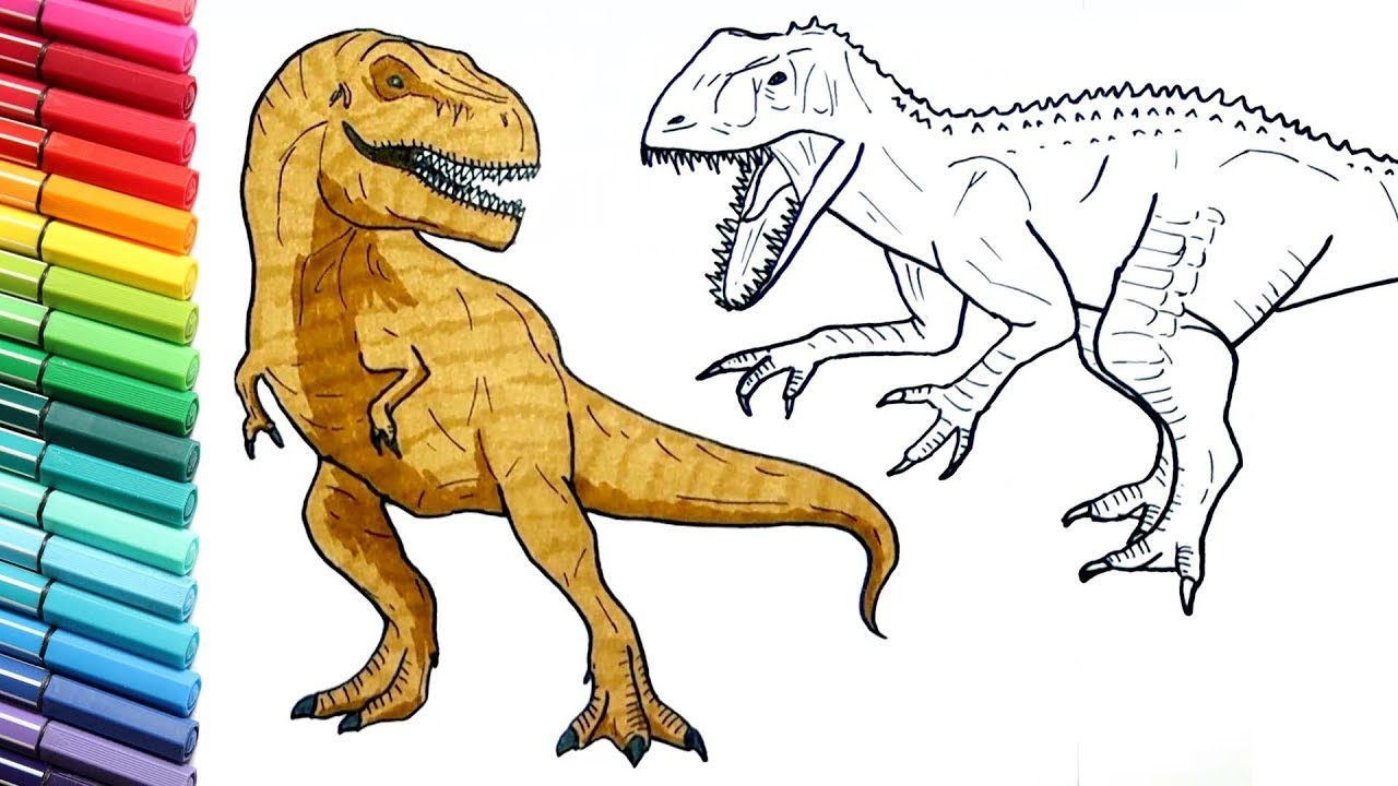 indominus rex pictures to color