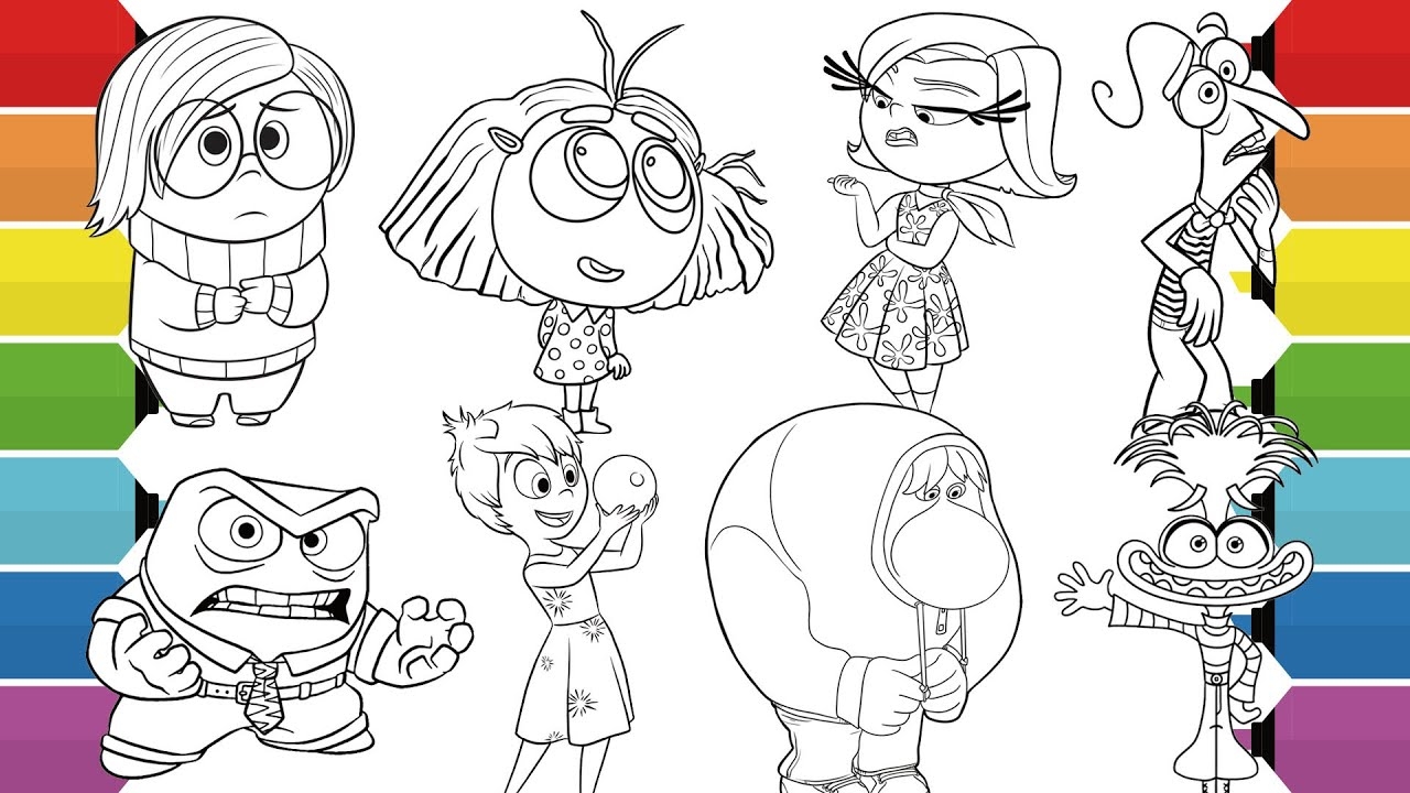 inside out disgust coloring pages