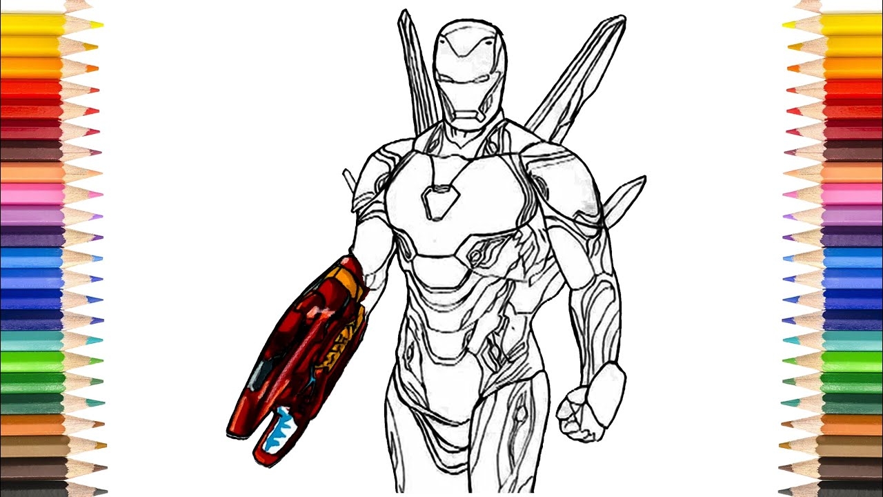 coloring pages of iron man