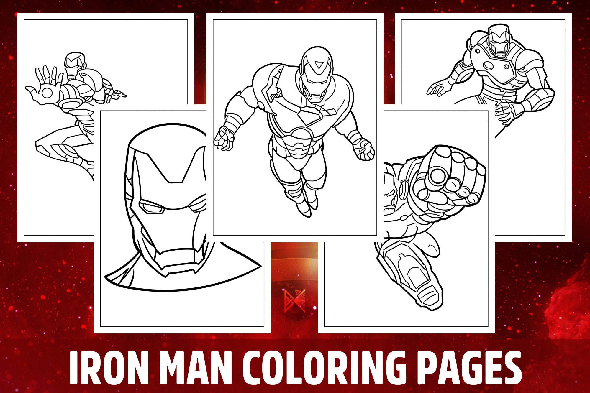 coloring pictures of iron man