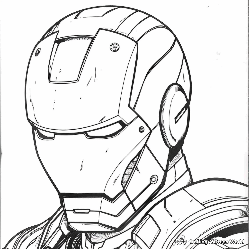 iron man colouring pages printable