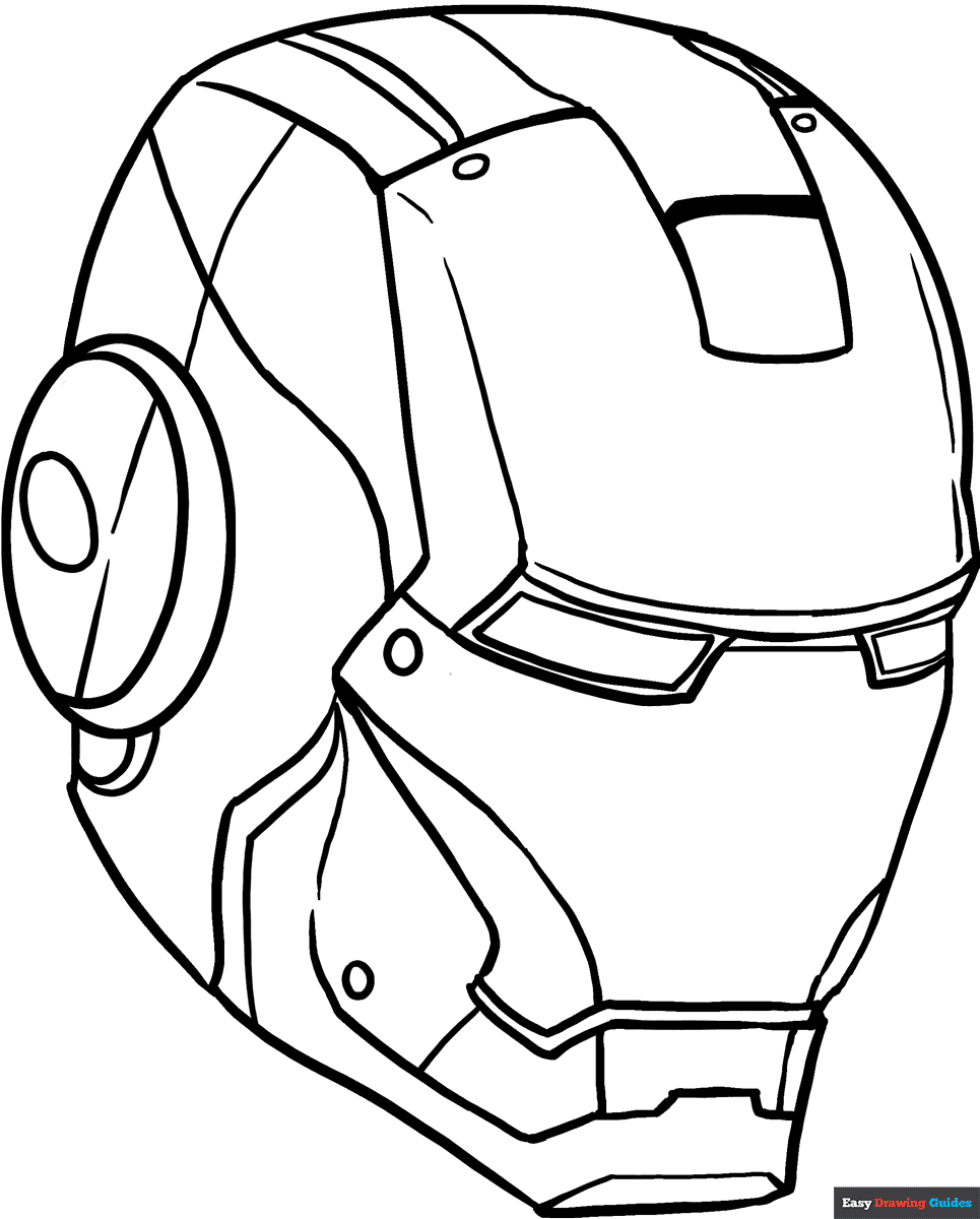 free colouring pages iron man