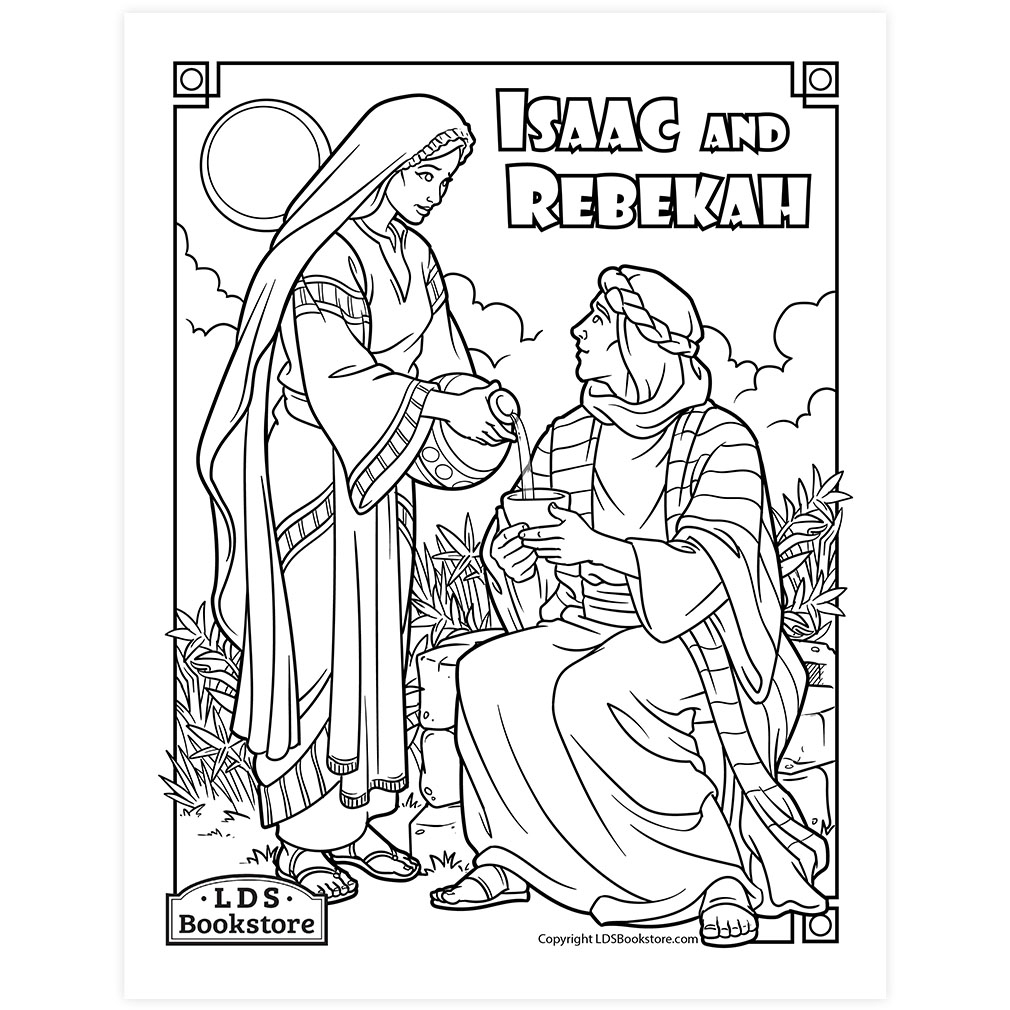 Isaac And Rebekah Coloring Page Printable