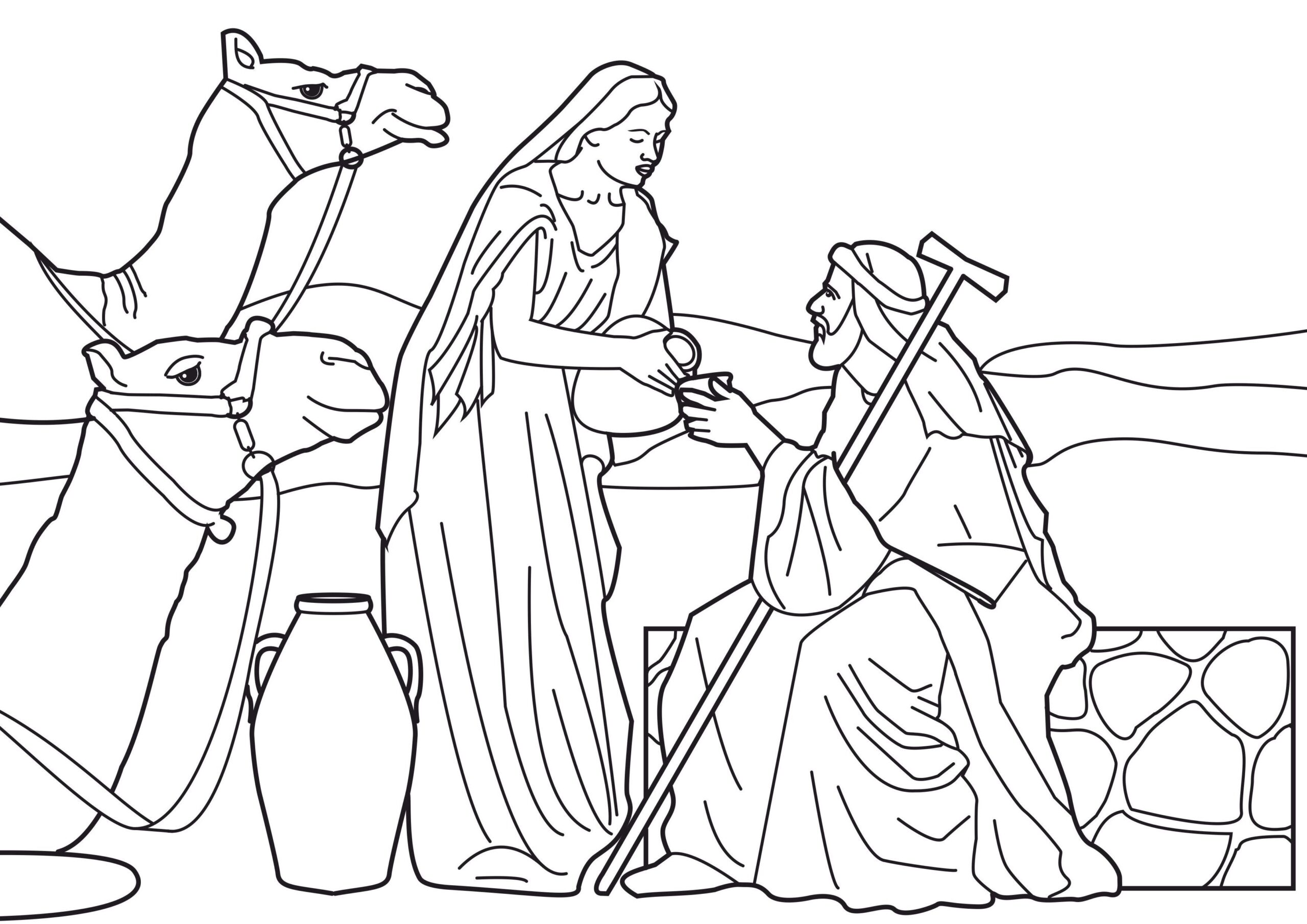 Isaac And Rebekah Coloring Pages Best Coloring Pages For Kids