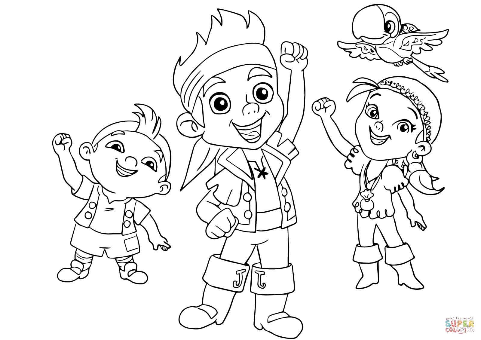 Jake And The Neverland Pirates 8 Free Printable Coloring Pages
