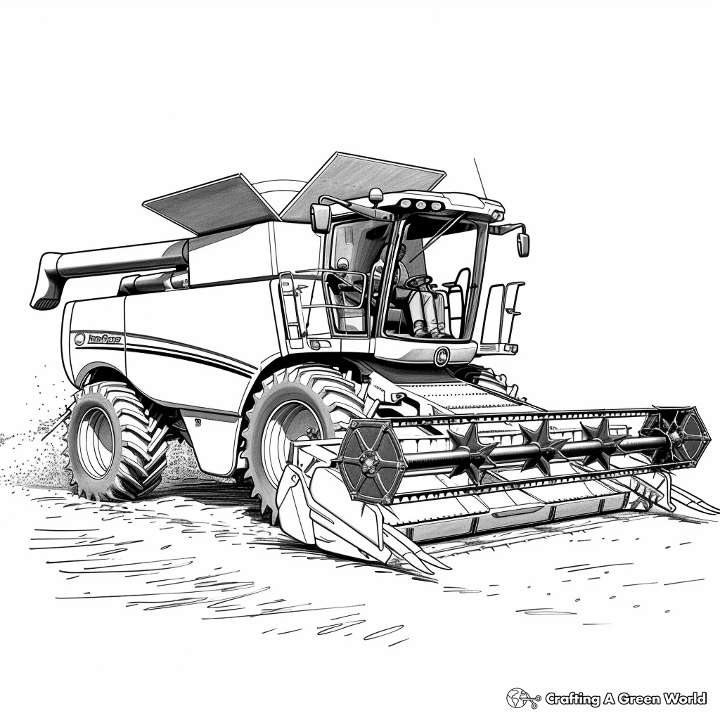 coloring pages john deere tractors