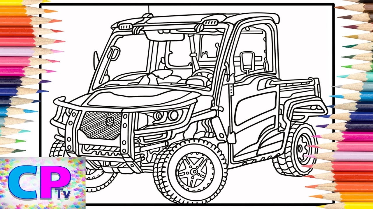 John Deere Gator XUV Crossover Copic Markers coloringpagestv Anna Yvette Red Line NCS YouTube