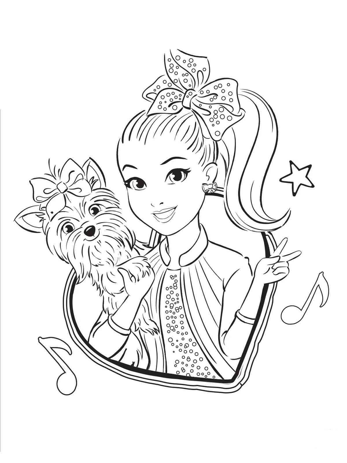 coloring pages of jojo siwa