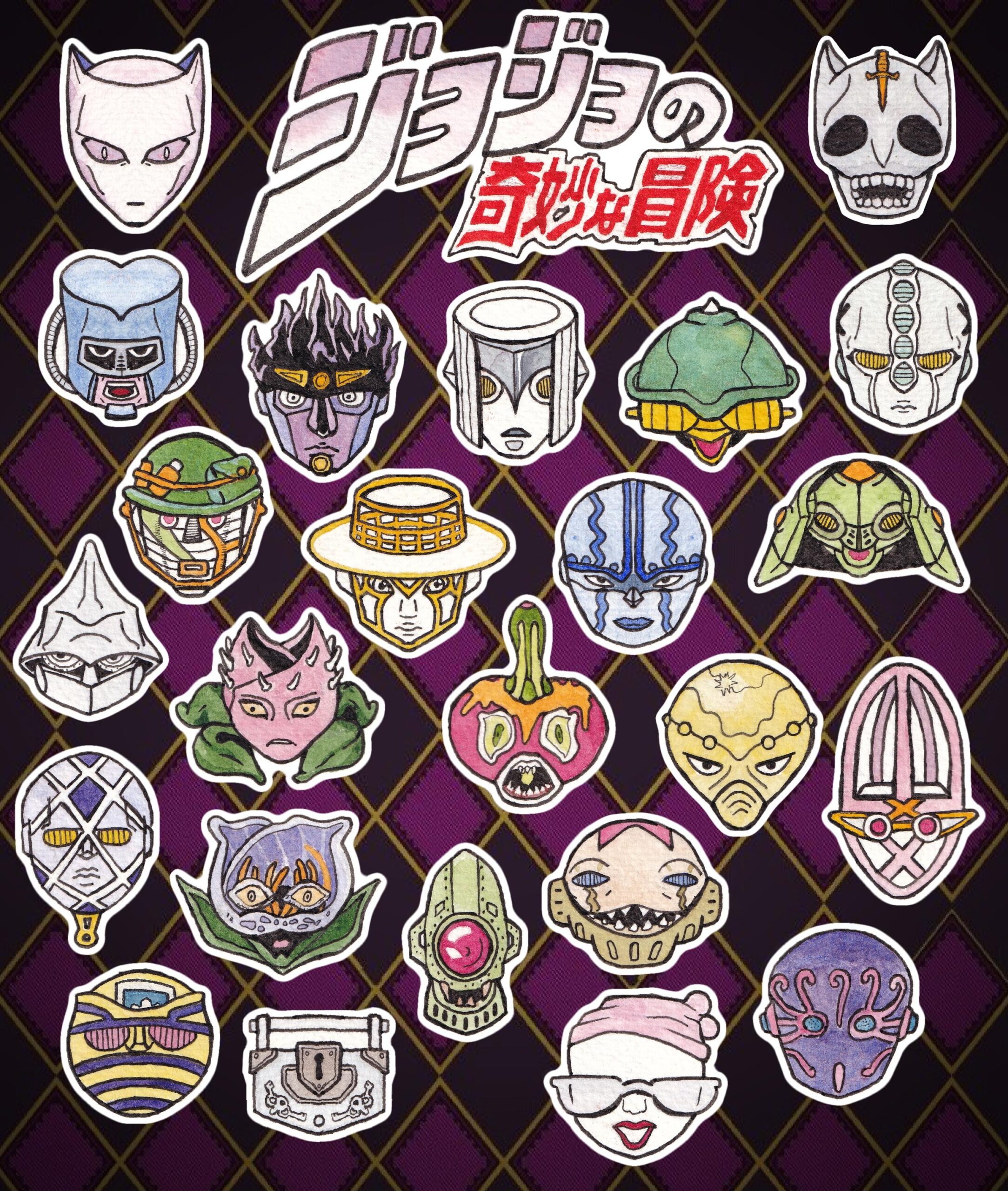 Jojo s Bizarre Adventure Stickers Etsy Canada