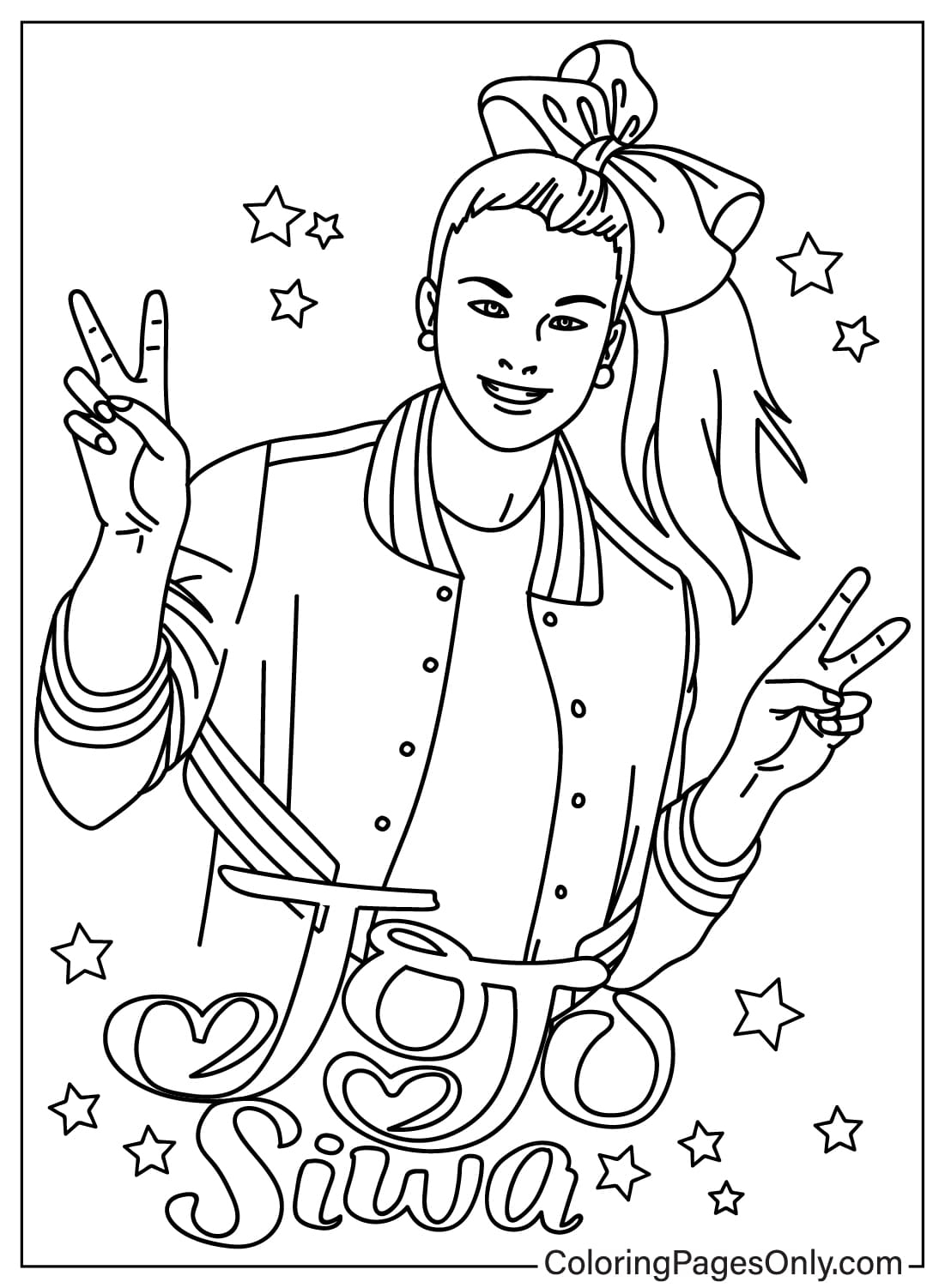 Jojo Siwa Birthday Decorations Jojo Siwa Coloring Pages Jojo Funko