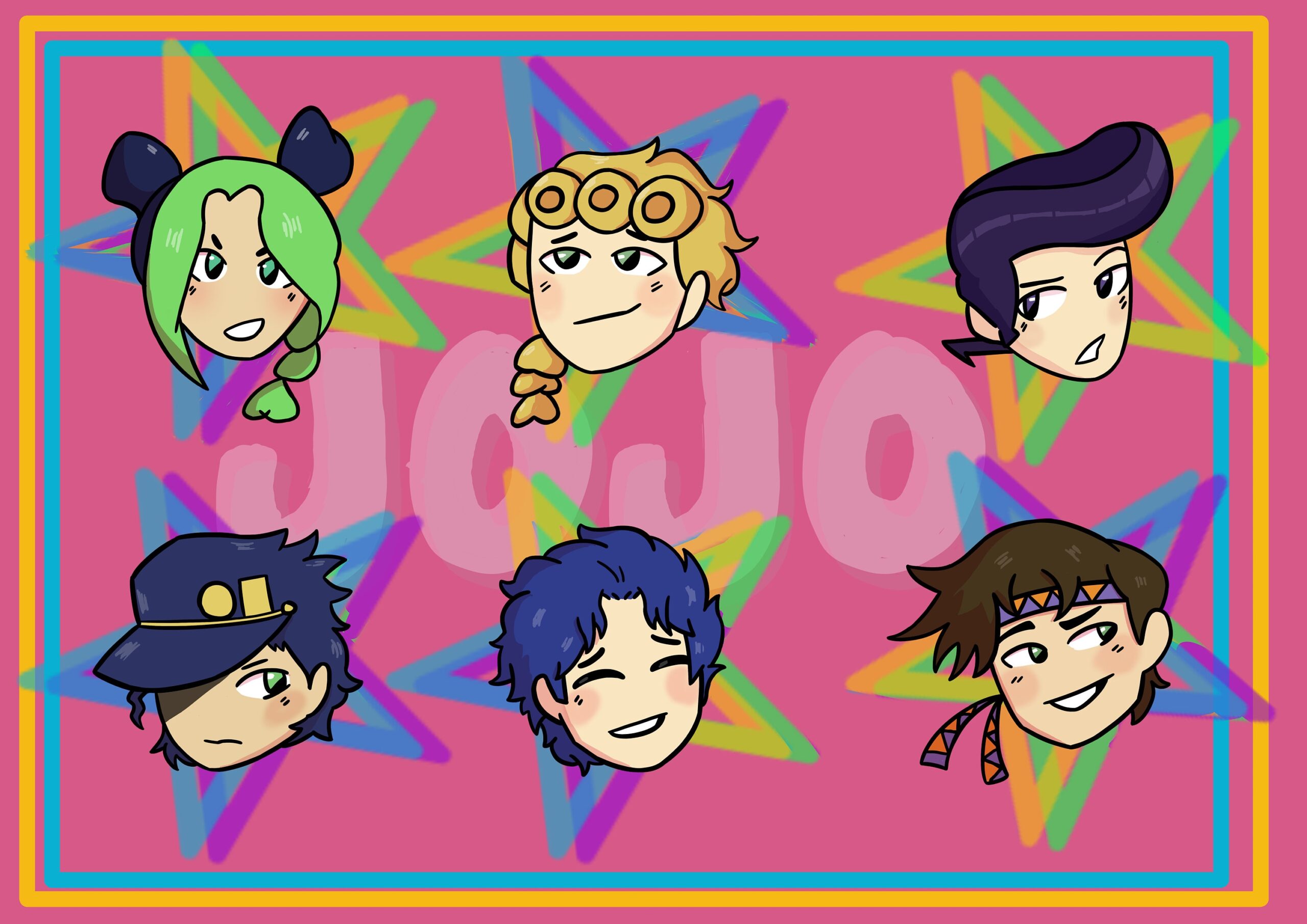 jojo bizarre planner stickers