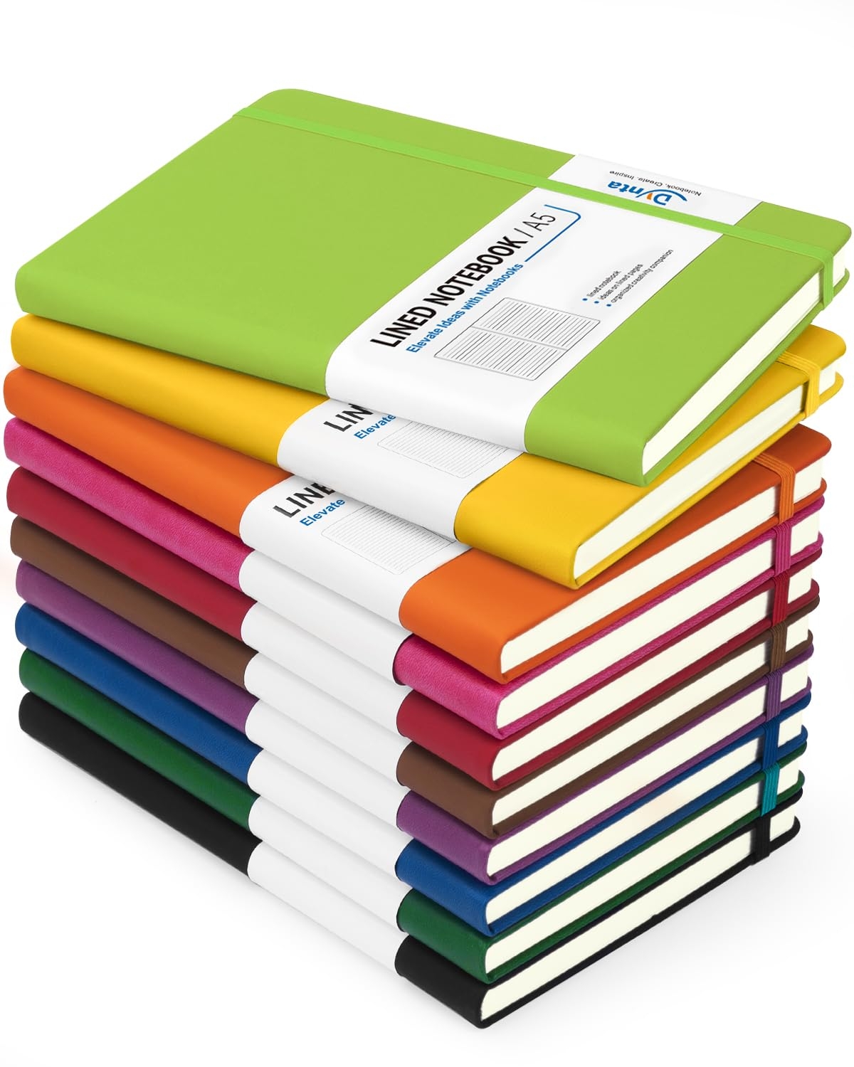 Journals Bulk LYDTICK 20 Pack Journals For Writing College Ruled Notebooks Journal In Bulk Hardcover Notebooks 200Pages For Note Talking Lined Bullet Journals A5 Journals