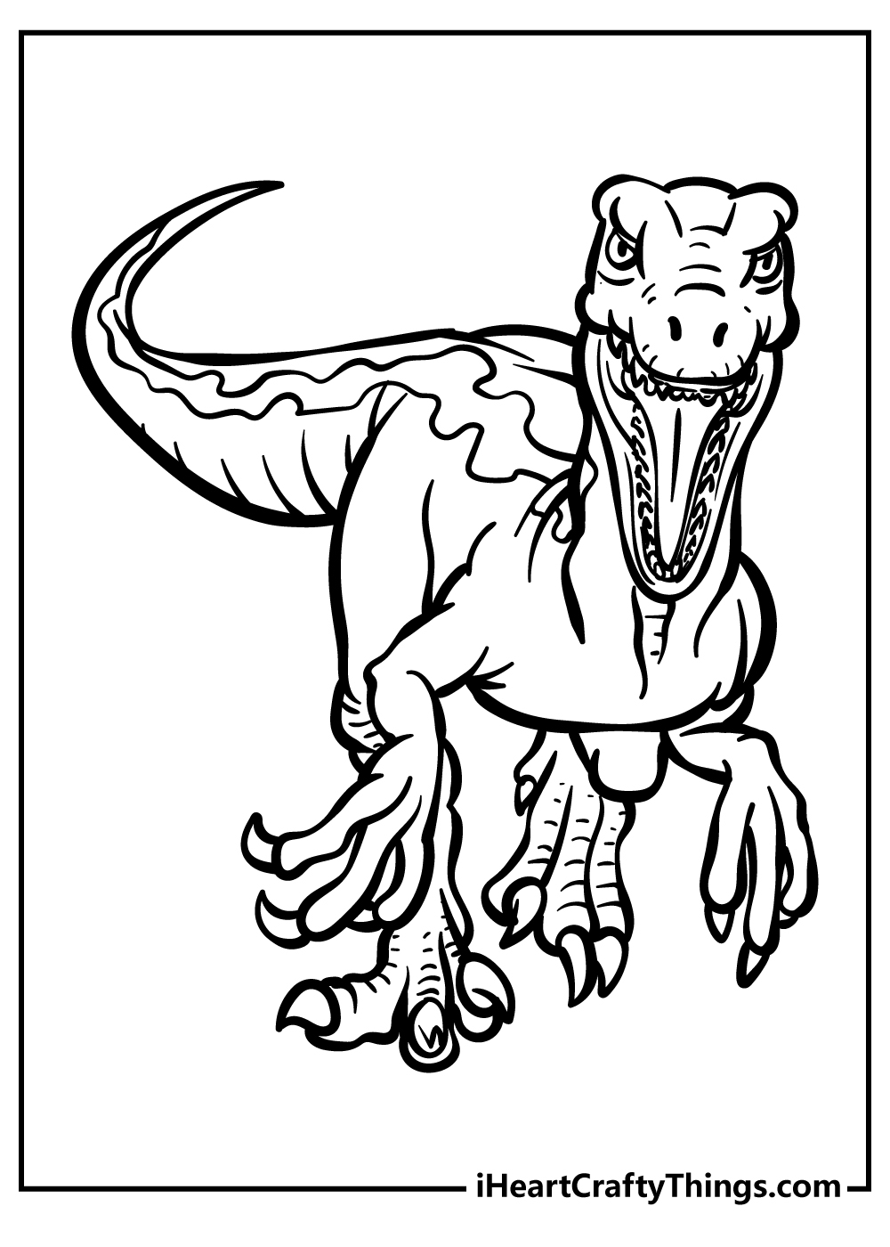 blue jurassic world coloring pages