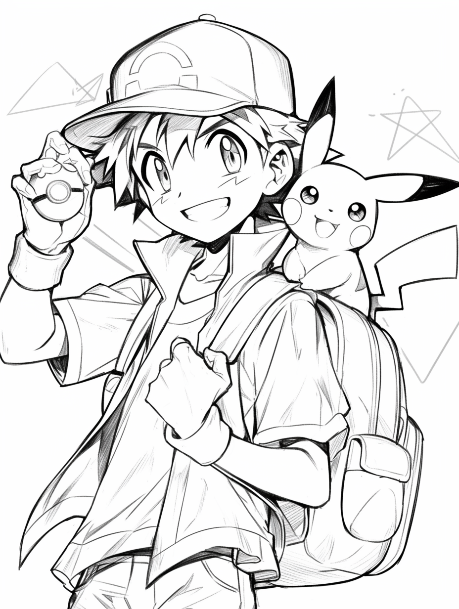 oshawott with charizard coloring page