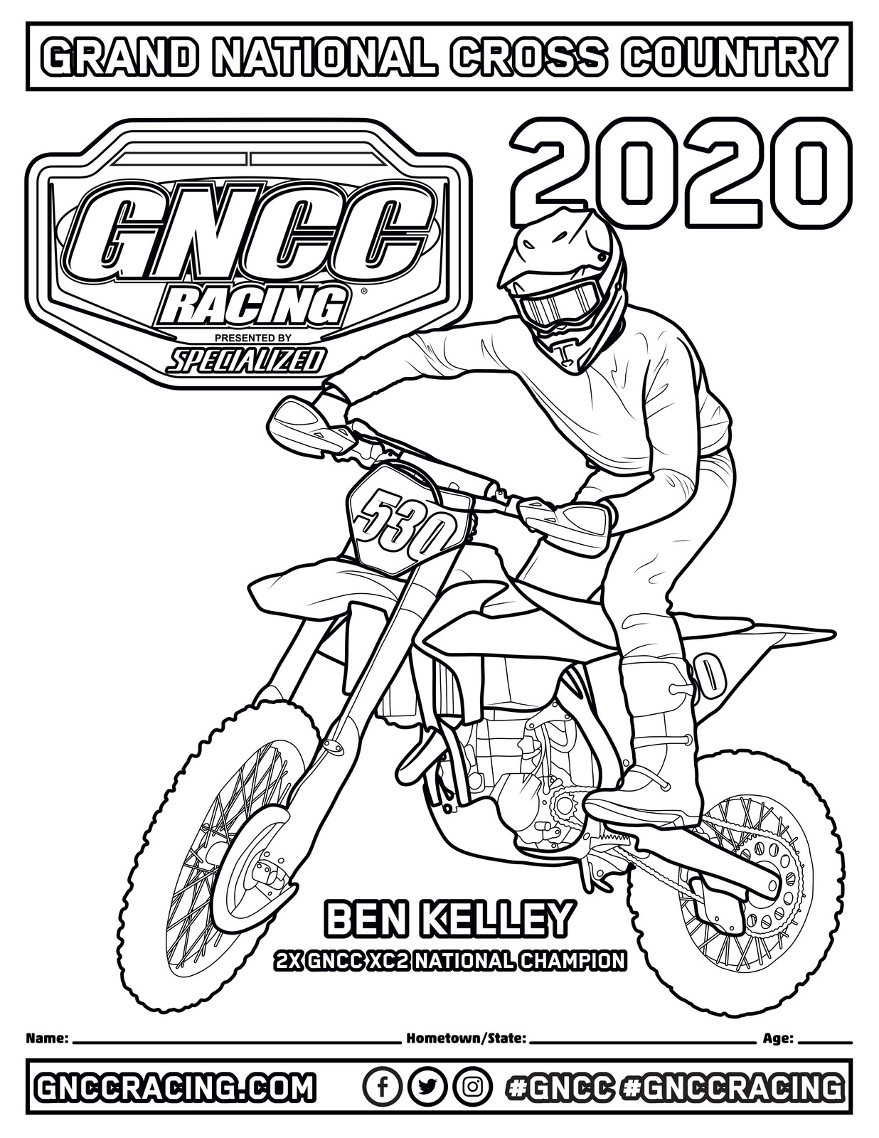Kids Going Crazy Here Are Fresh GNCC Coloring Pages GNCC Racing Racer X