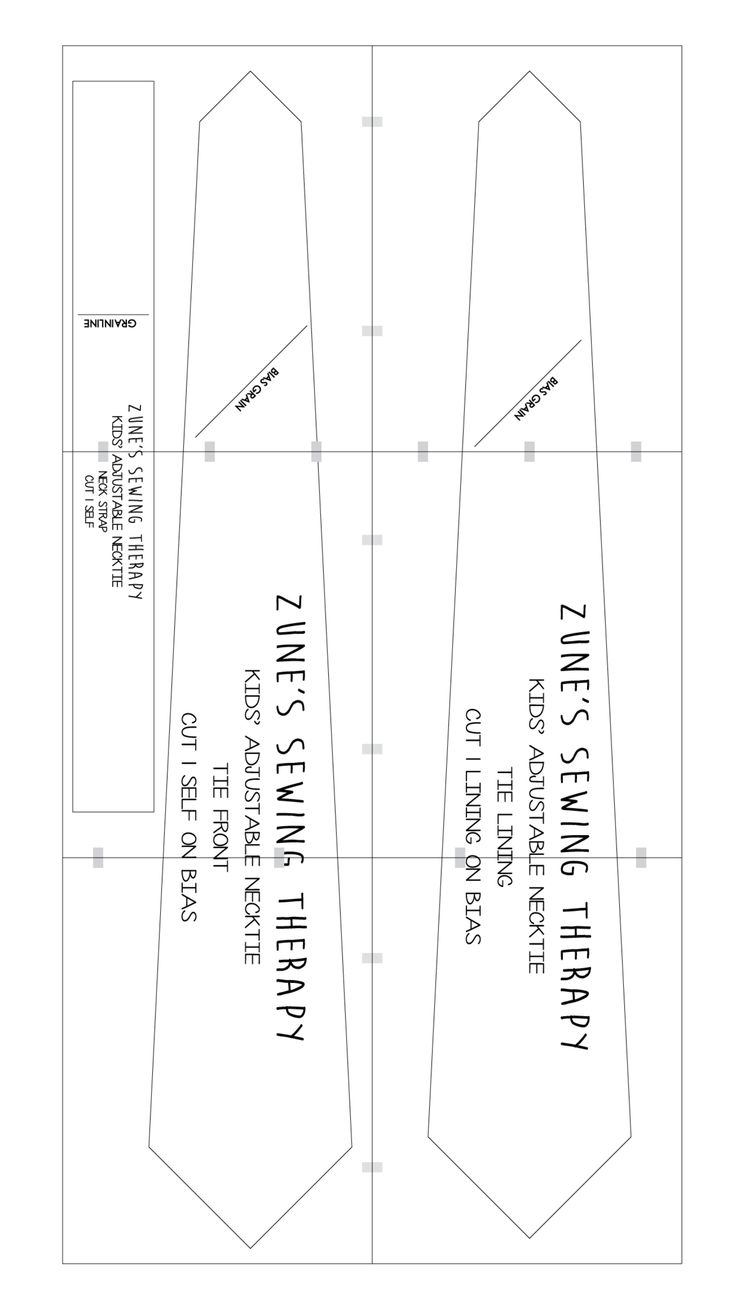 Kids Necktie Pattern