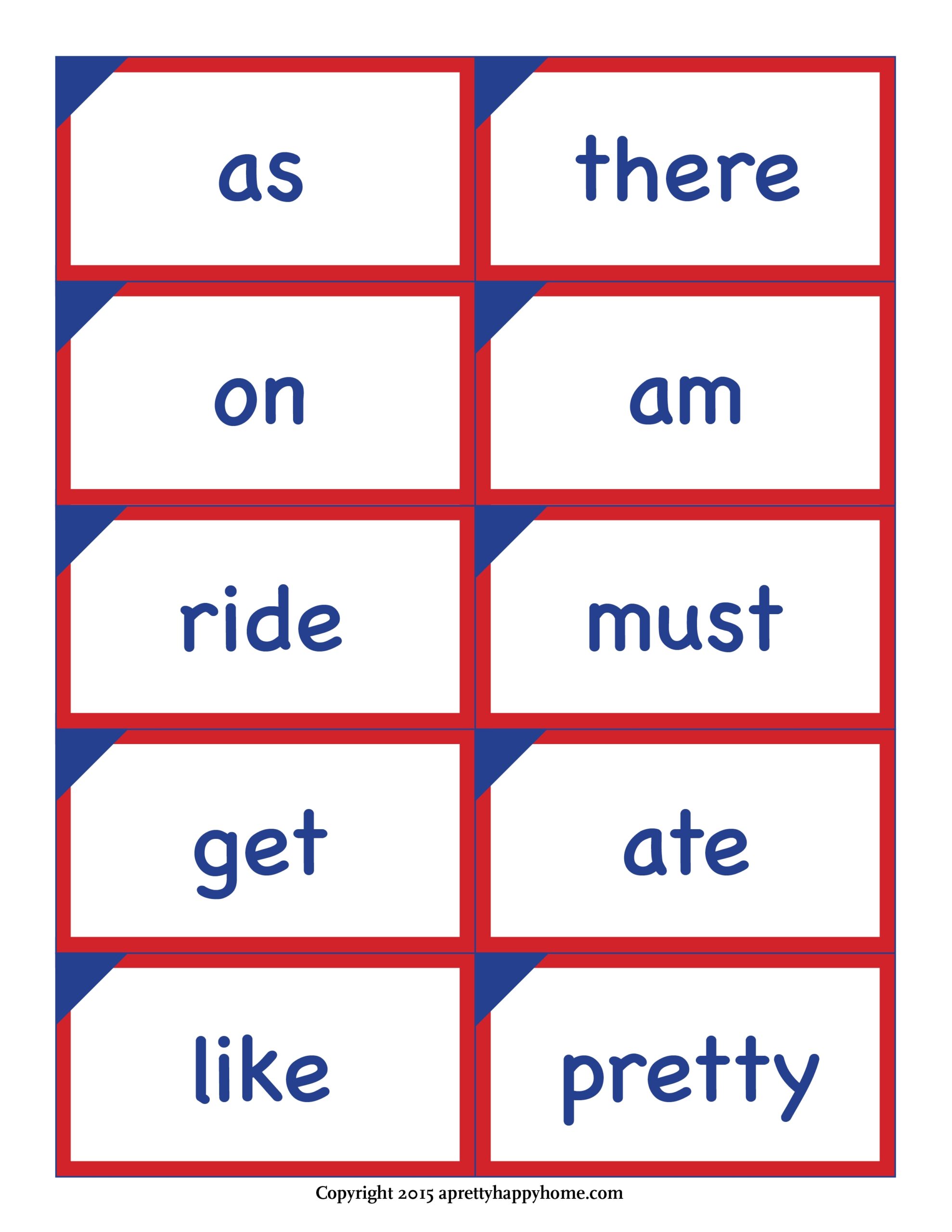 printable site words