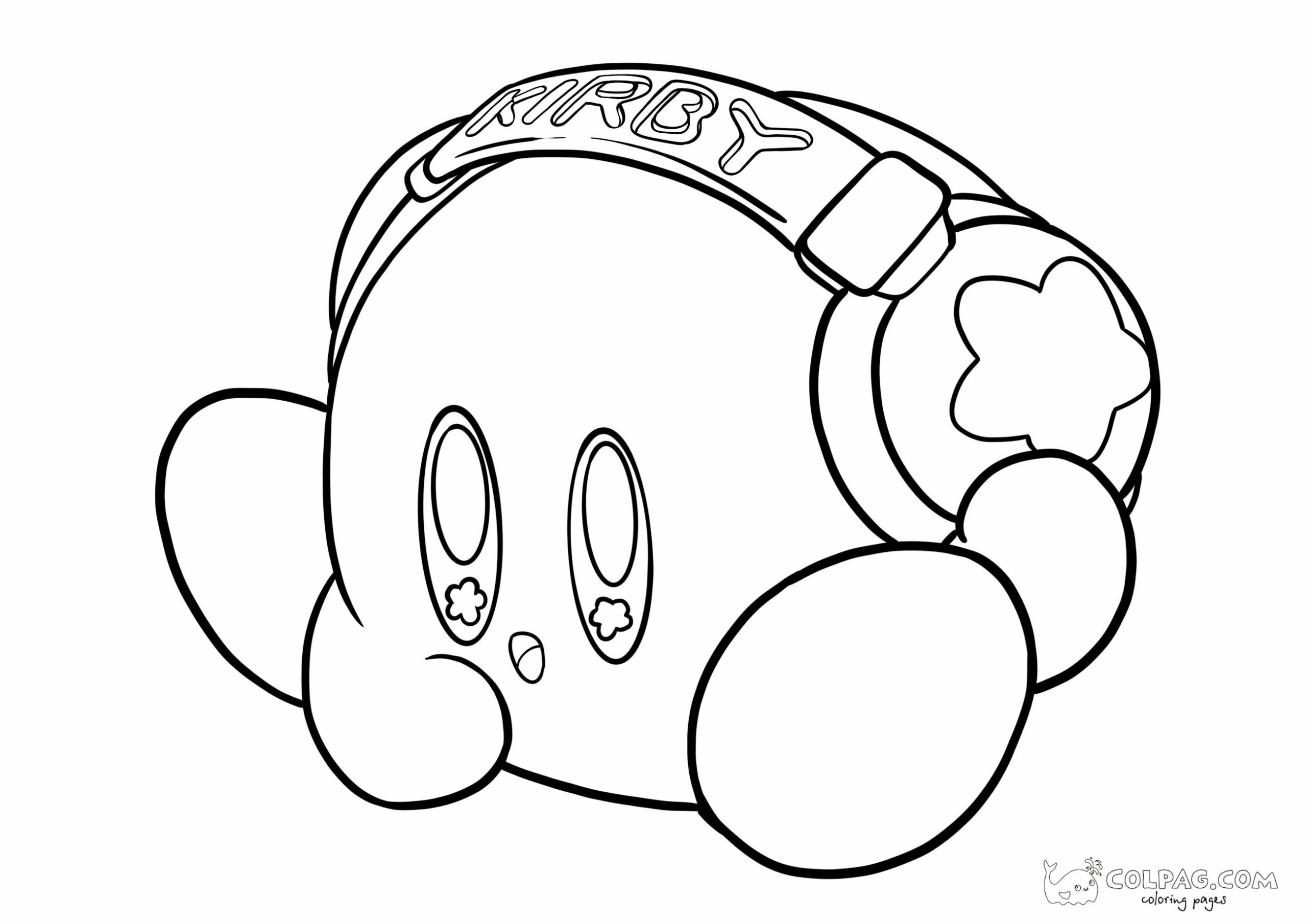 kirby coloring pages to print