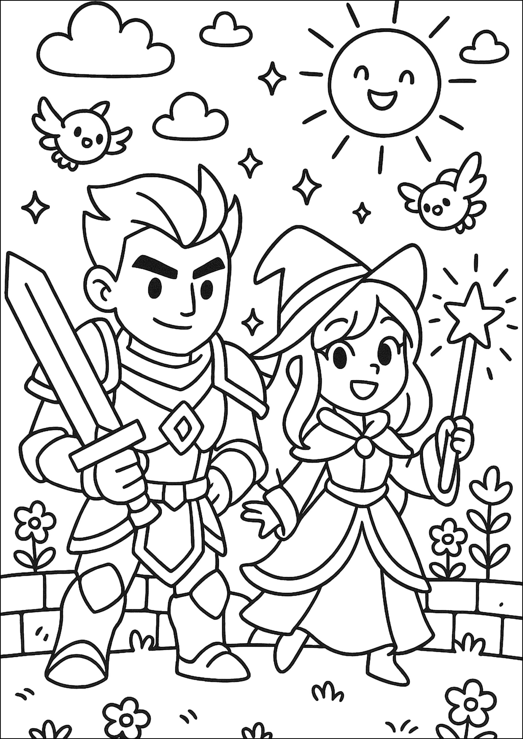 Knight And Witch League Of Legends Coloring Pages