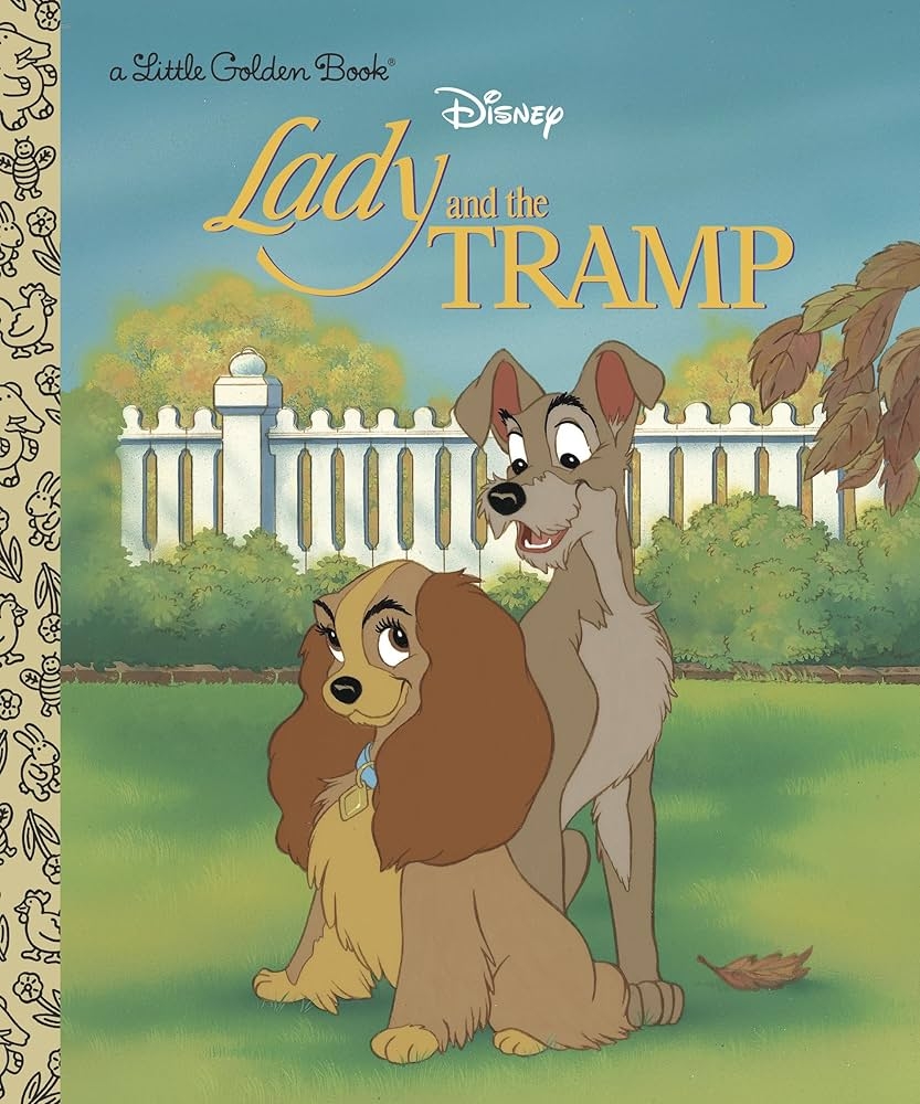 Lady And The Tramp Disney Lady And The Tramp Little Golden Book Slater Teddy Langley Bill Dias Ron 9780307001139 Amazon Books