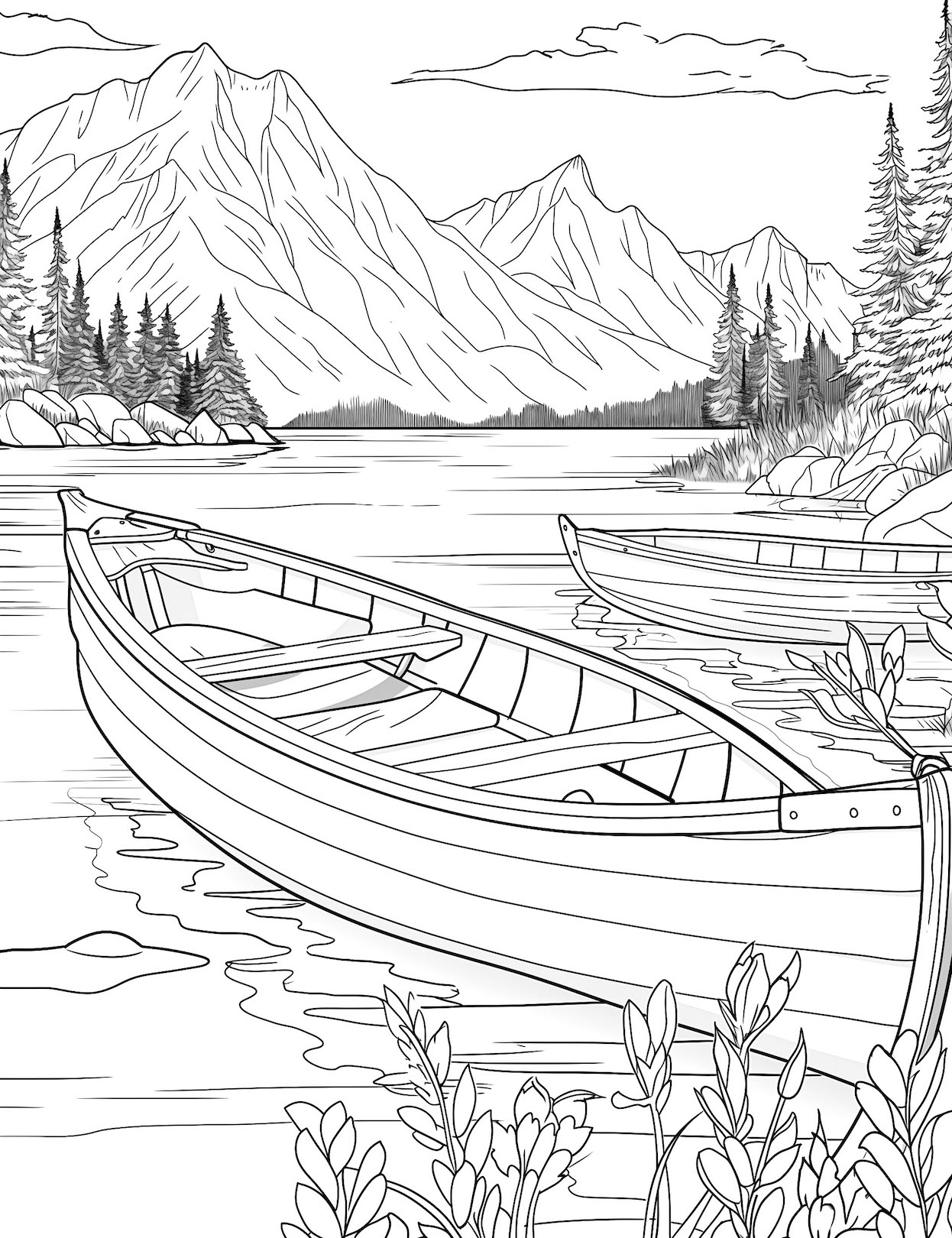 Lake Coloring Pages