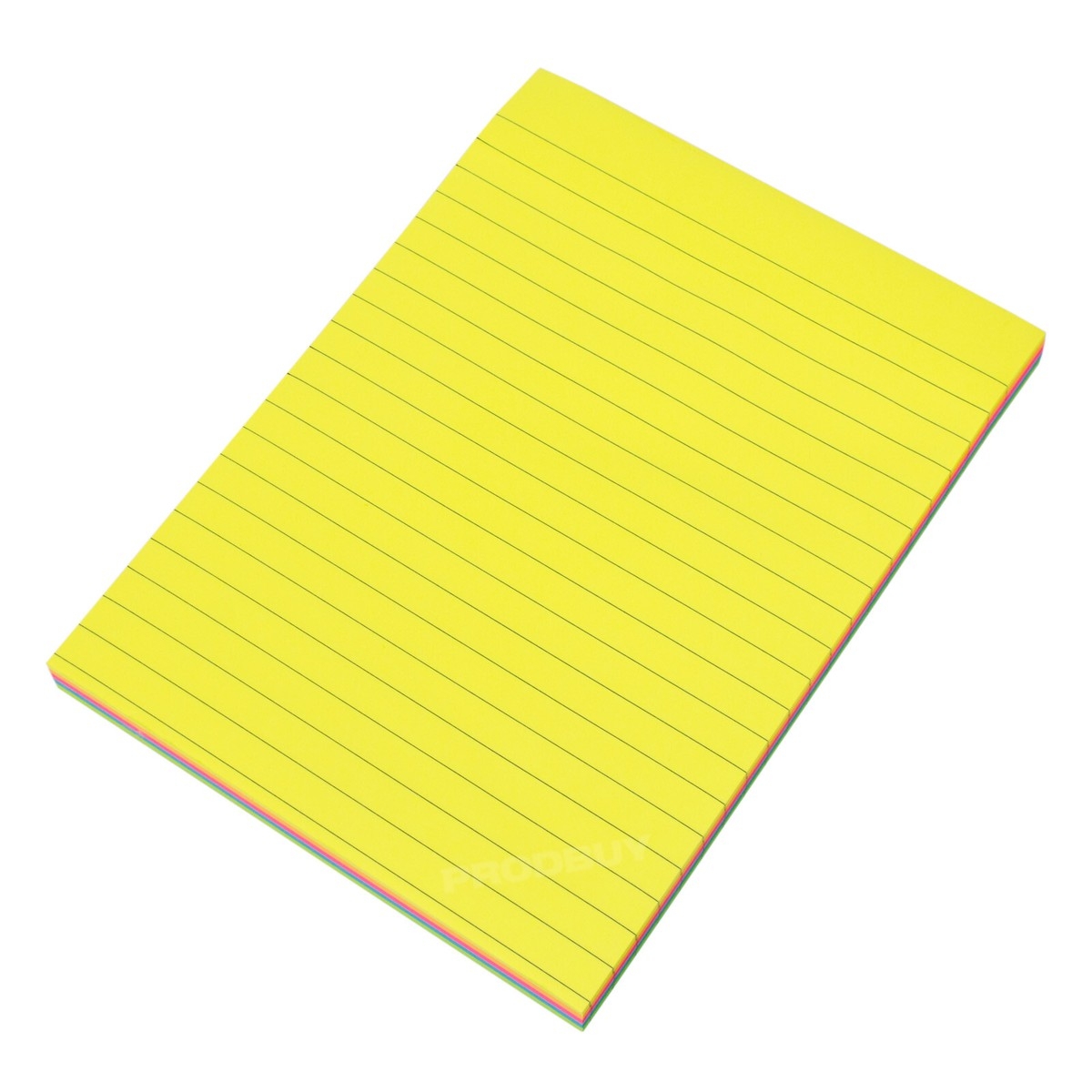 Large 20x15cm Neon Colour 150 Sticky Notes Grocery Shopping List Note Pad Block EBay
