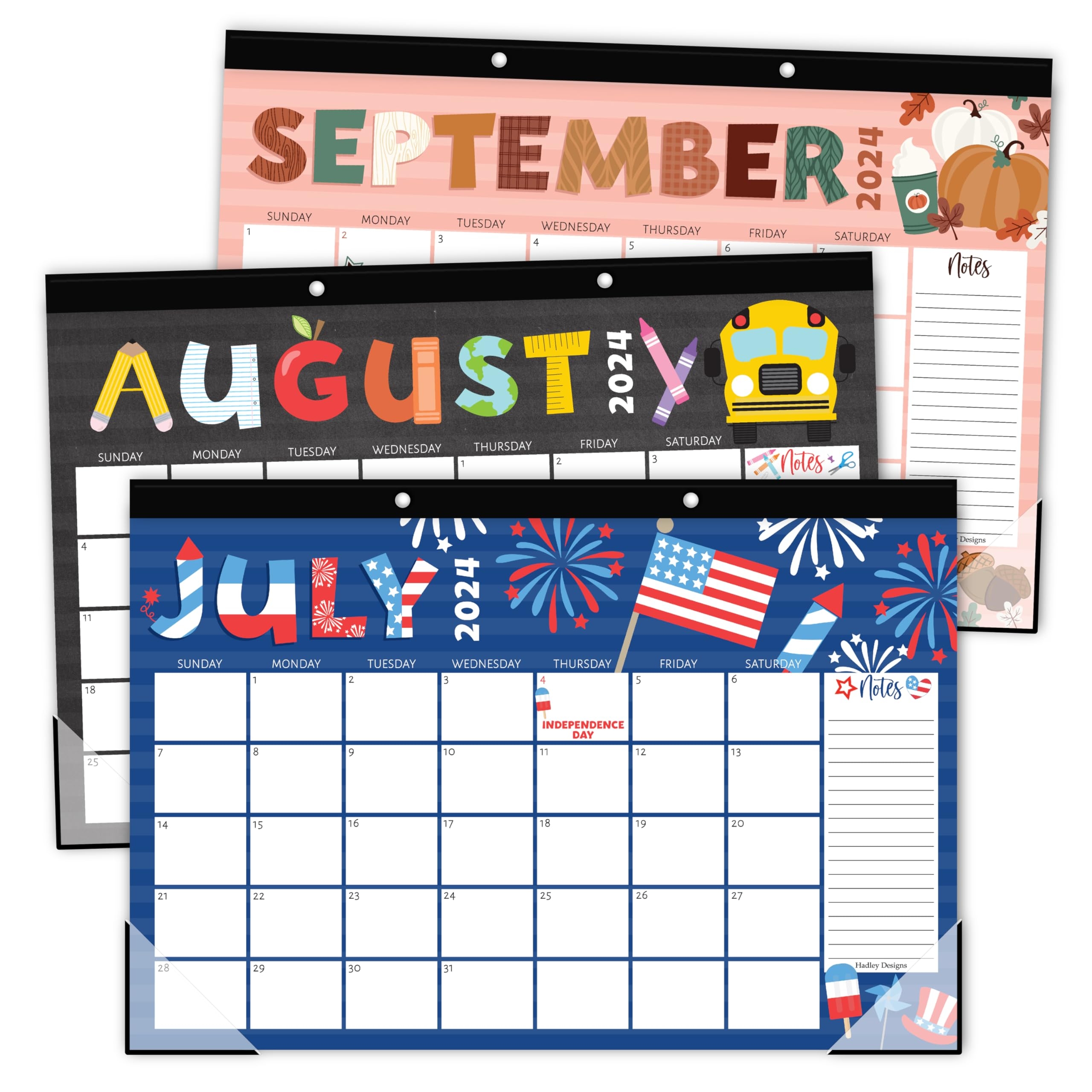 Large Desk Calendar Near Me Doodle Typography Desk Calendar 2025 2026 Two Year Office Desk Planner 2025 2026 Doodle Calendar