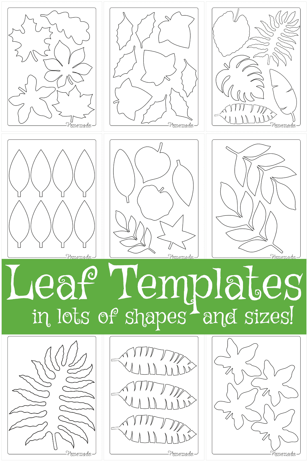 free printable fall leaf patterns