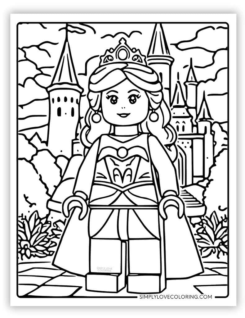 Lego Coloring Pages Free PDF Printables Simply Love Coloring