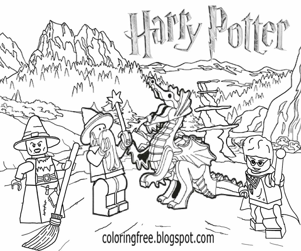 Lego Harry Potter Printable Coloring Pages Lego Fire Coloring Lego Harry Potter Colouring On Sale