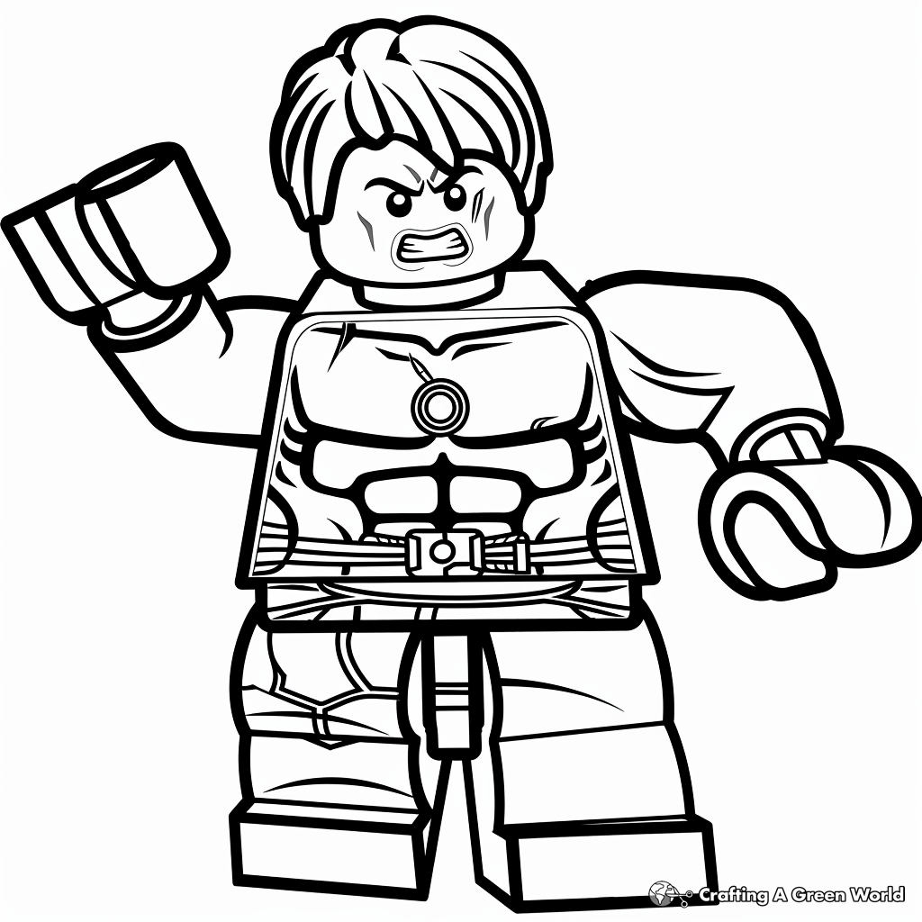 Lego Hulk Coloring Pages Free Printable 