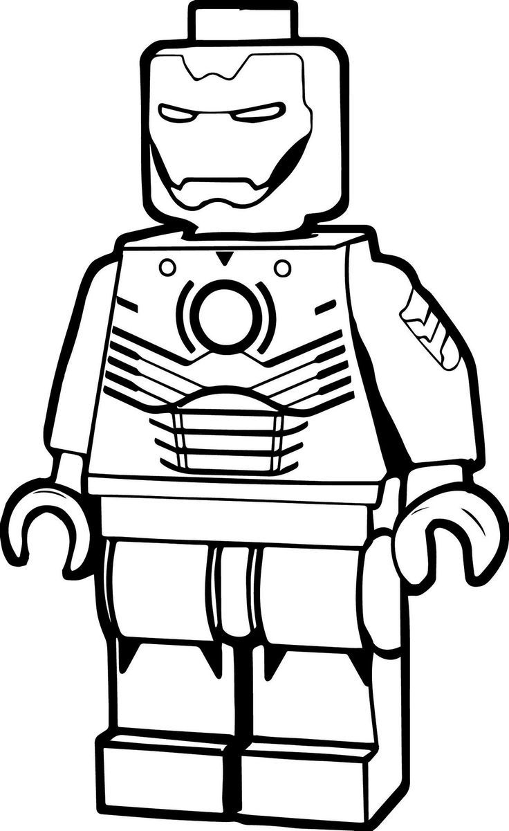 Lego Iron Man Coloring Pages
