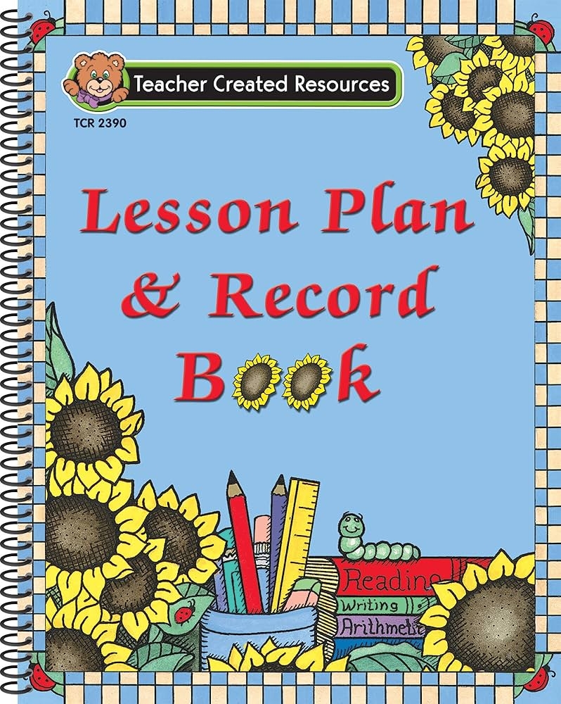 Lesson Plan And Record Book Teacher Created Resources Staff 9781576903902 Amazon Books