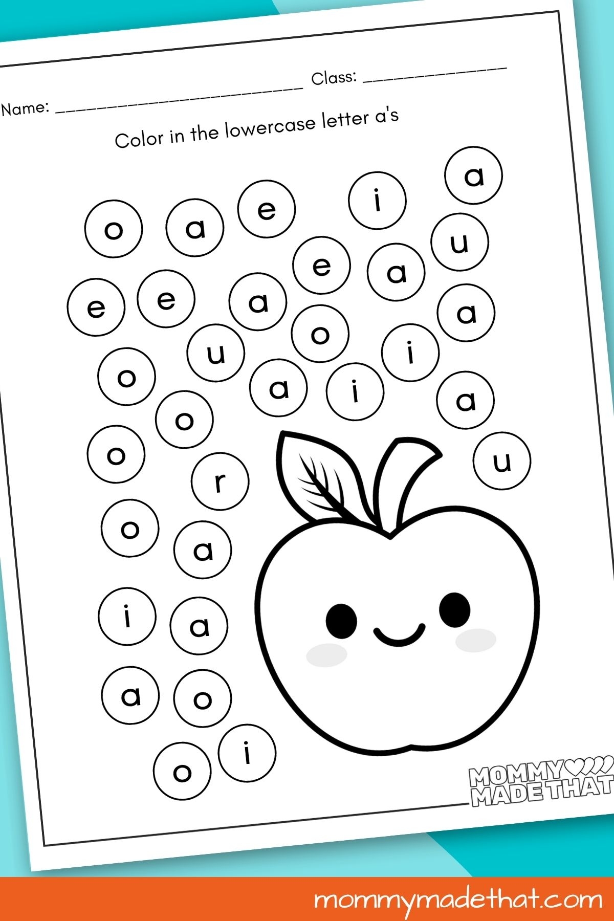 find letter a worksheet