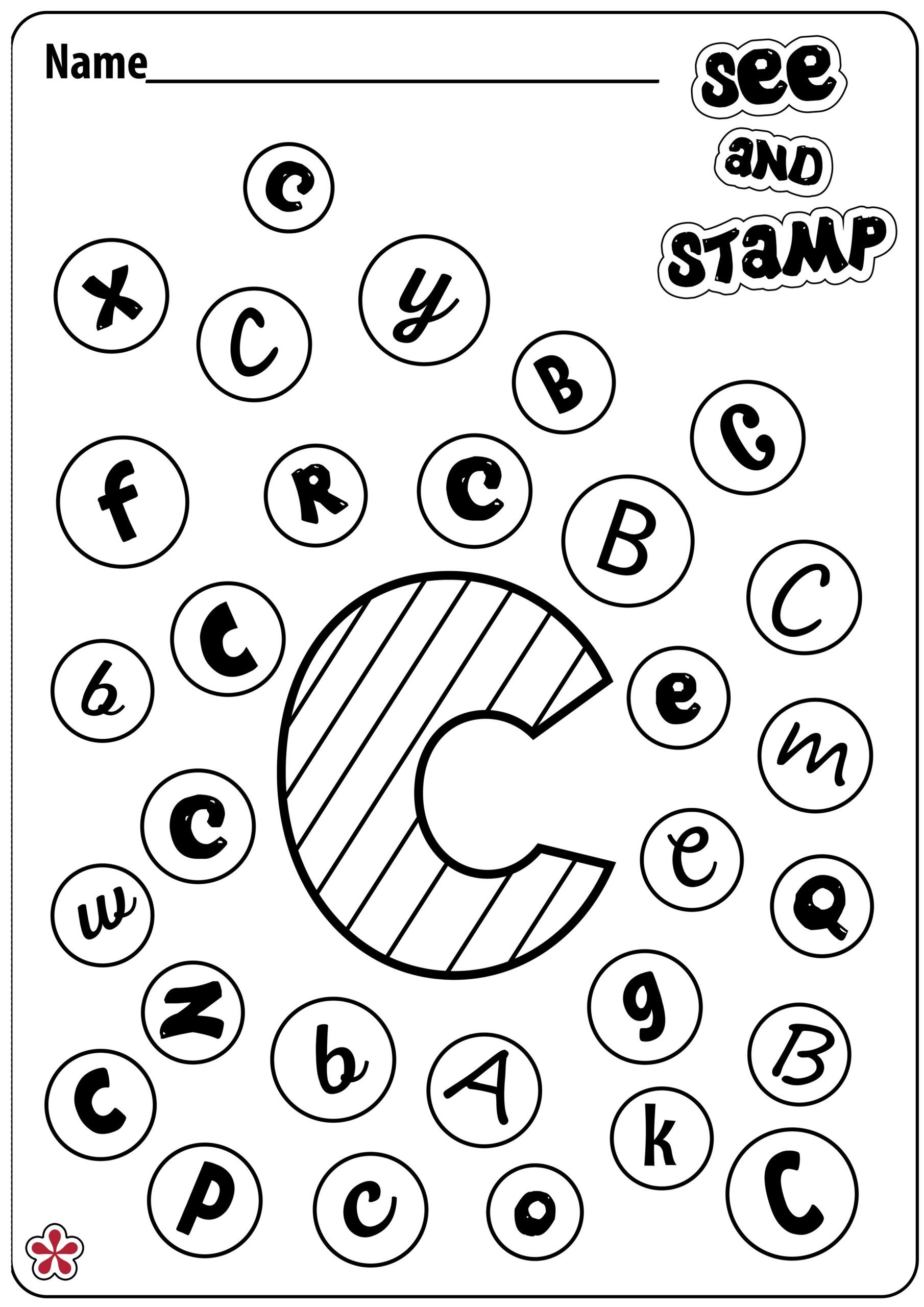 preschool letter c worksheet