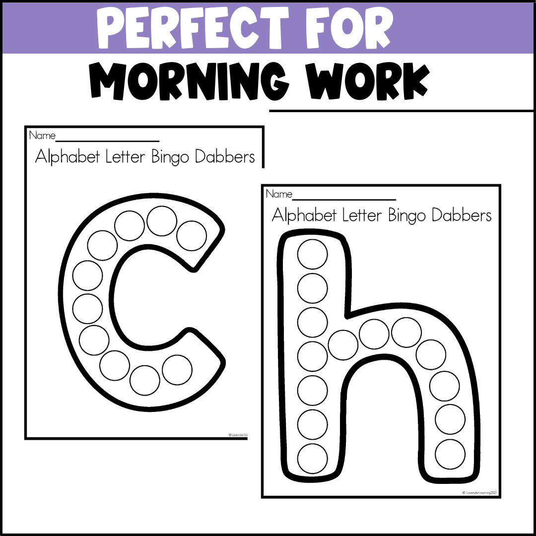 Letter Formation Practice Worksheets Alphabet Bingo Dobber Sheets Made By Teachers