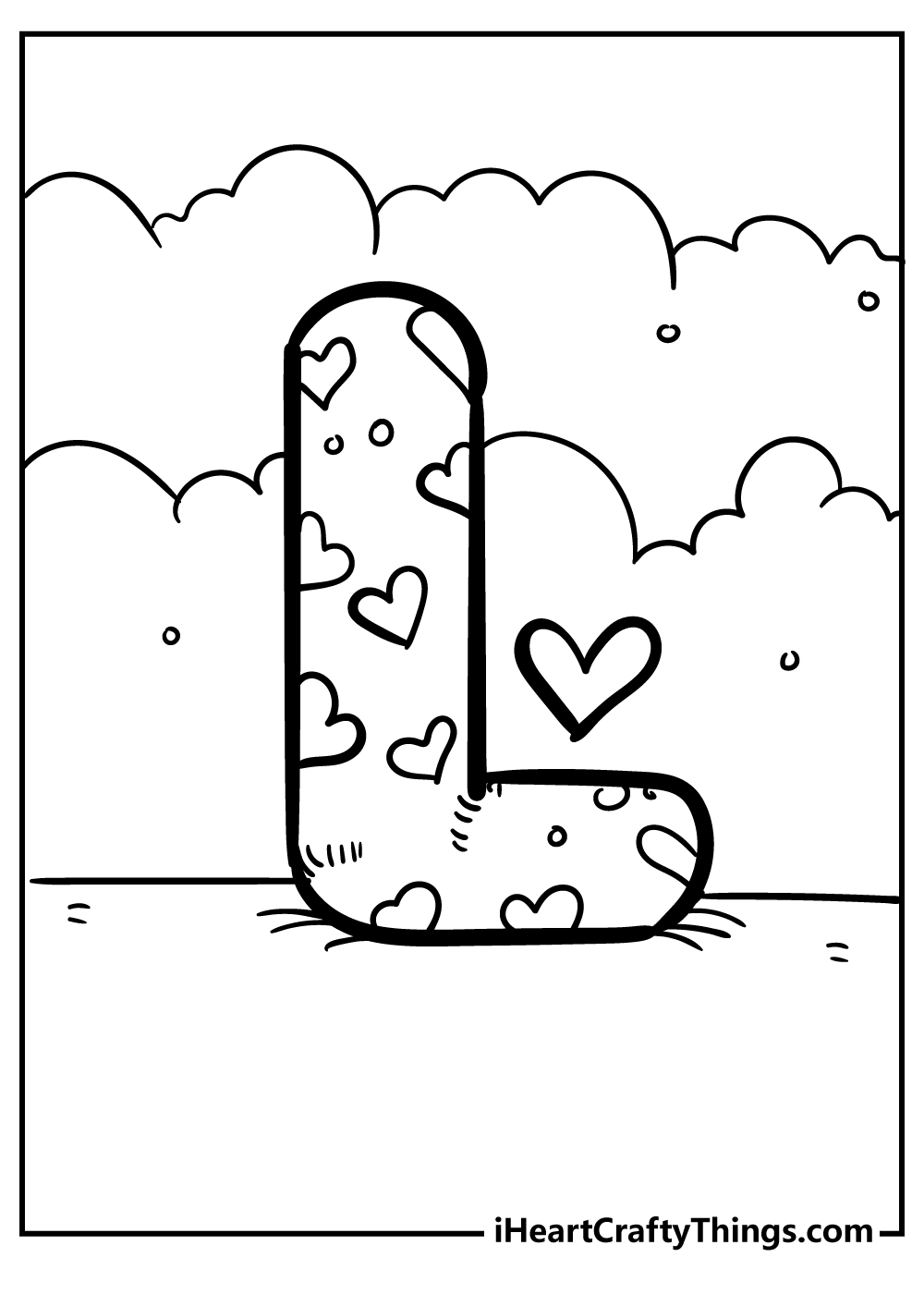 print letter l