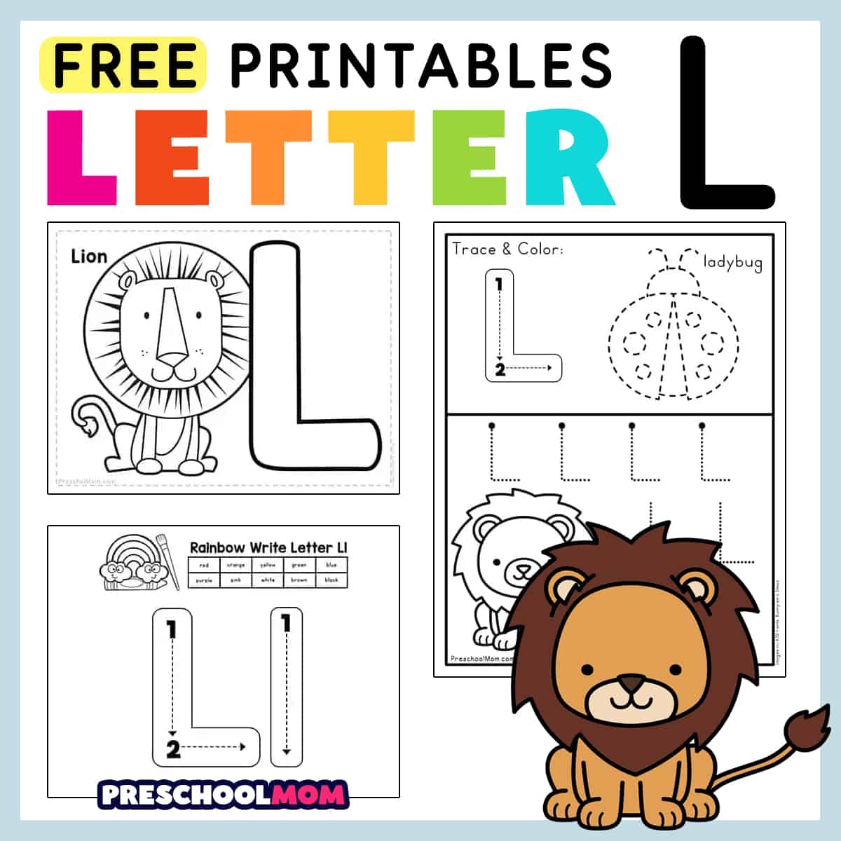 worksheets for the letter l