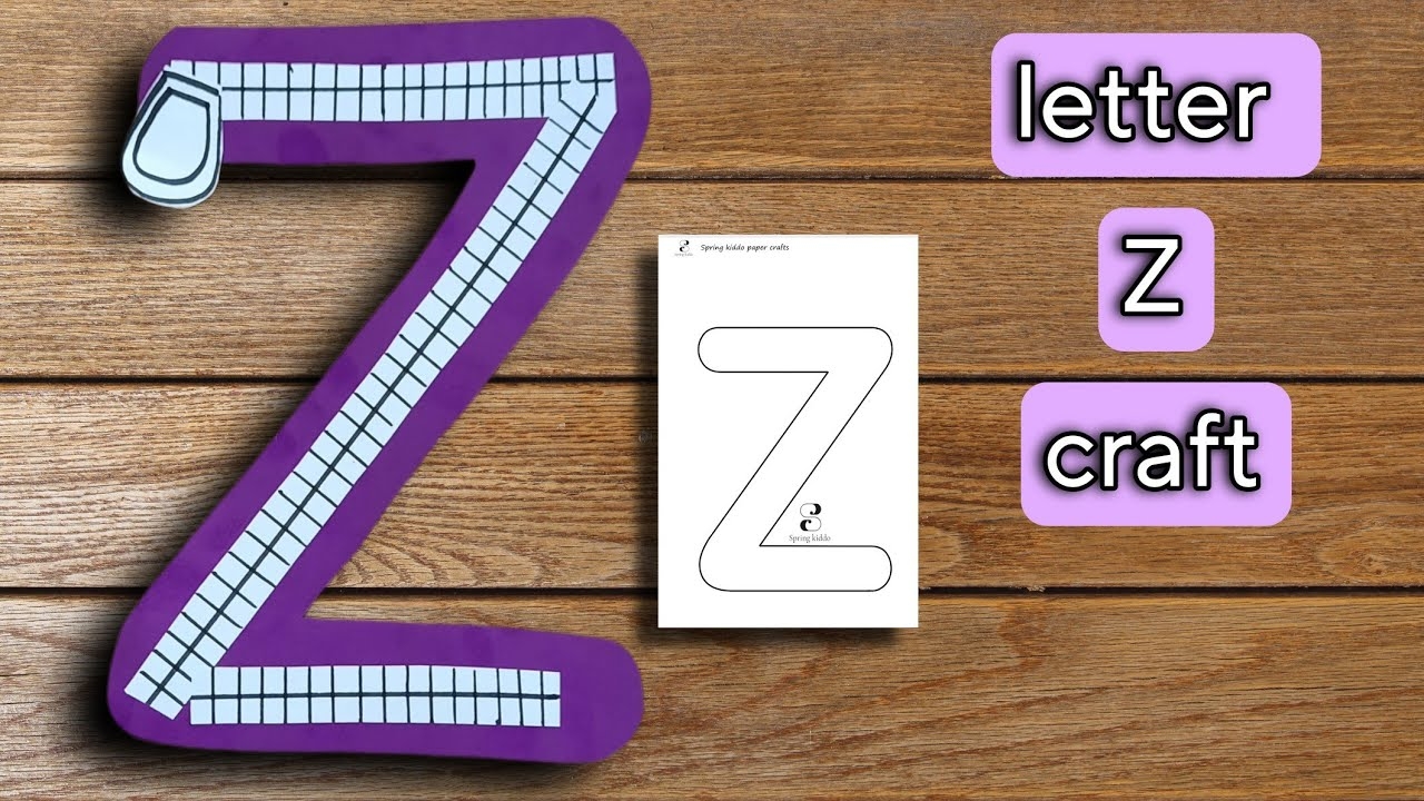 Letter Z Craft Zipper Craft With Letter Z Alphabet Activity YouTube