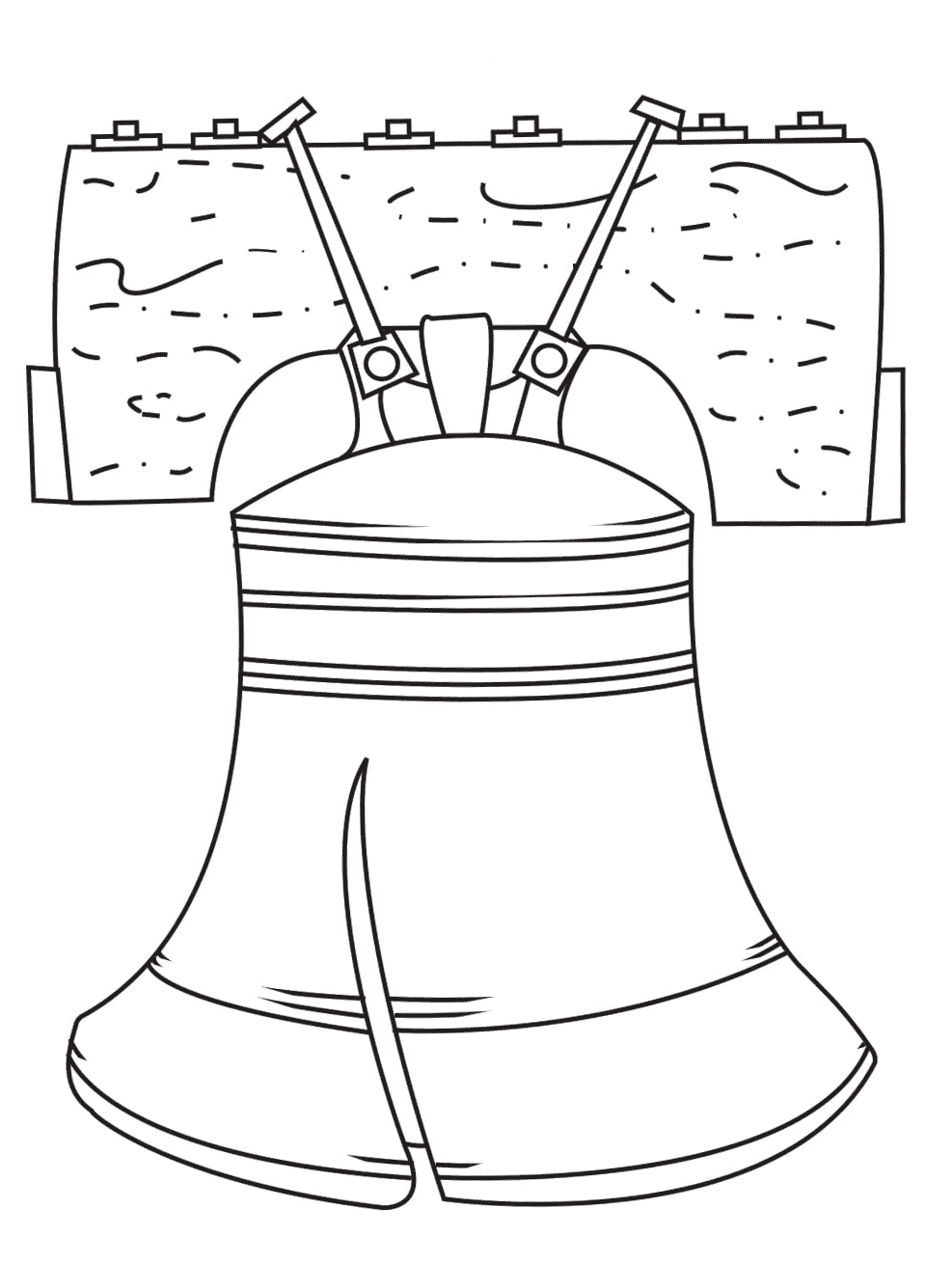 Liberty Bell Coloring Page Free Printable