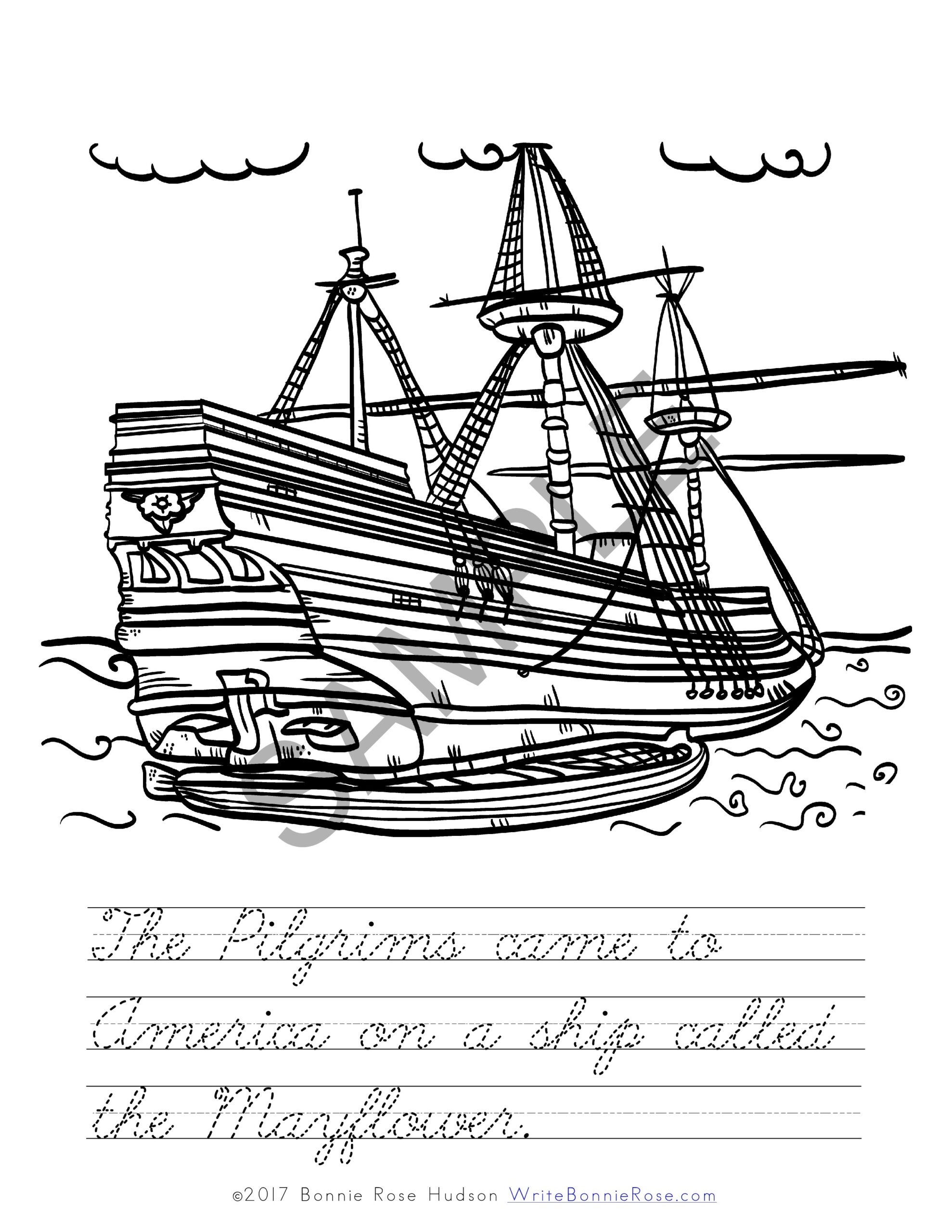 Life In Plymouth Colony Coloring Book Level C Made By Teachers