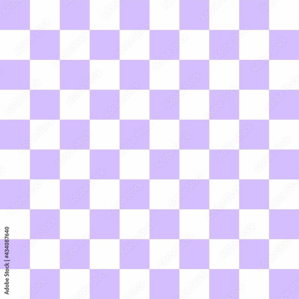 Lilac Chequered Digital Paper Seamless Checker Patterns Printable Scrapbook Paper Checkerboard Backgrounds Stock Illustration Adobe Stock