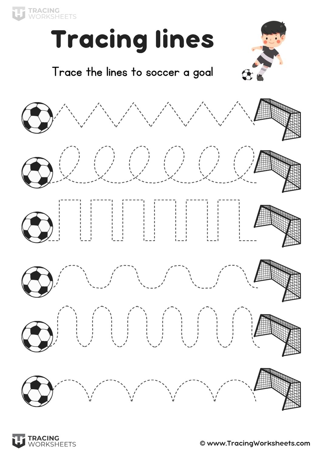 line tracing worksheets
